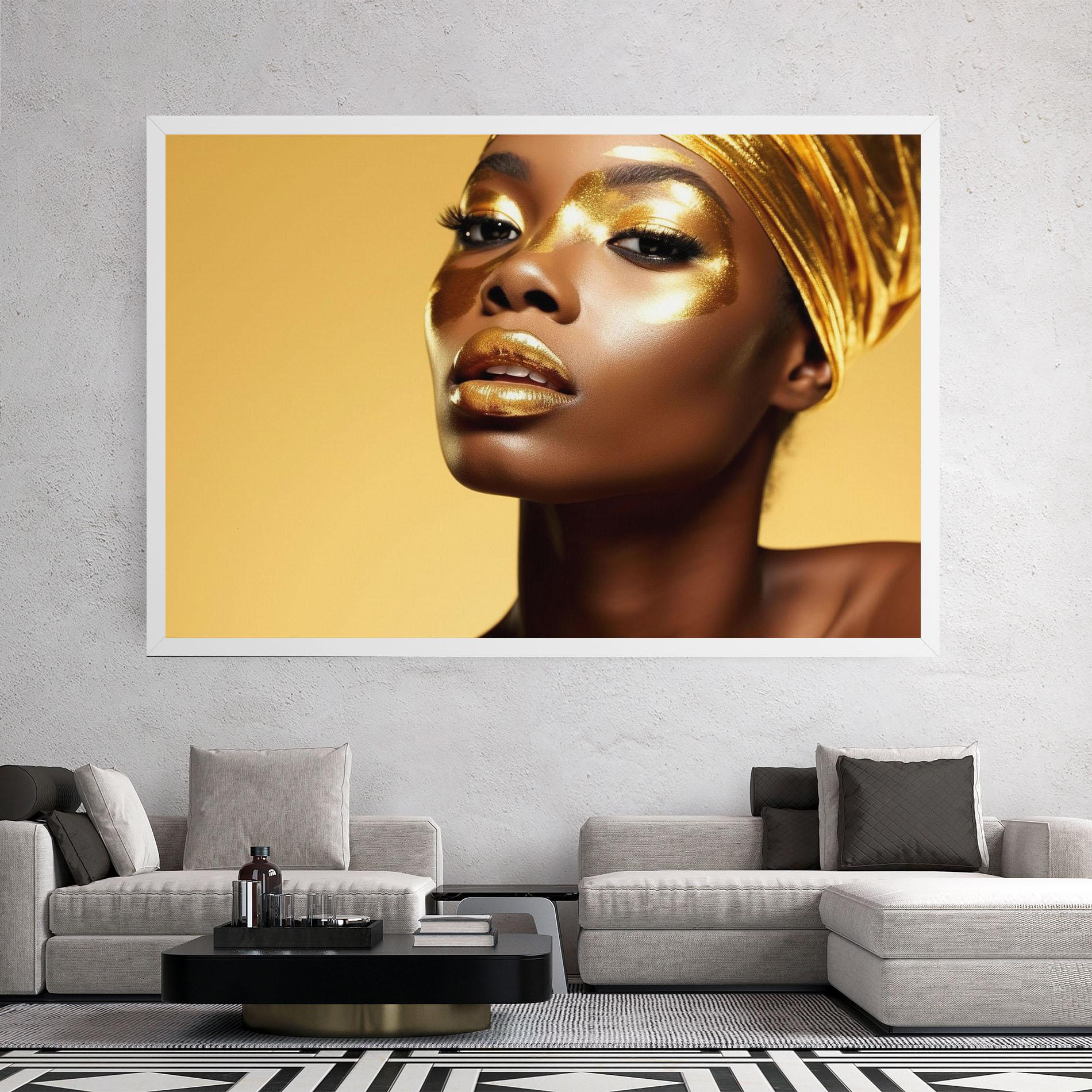 Картина на платно Gold Headdress mockup 2