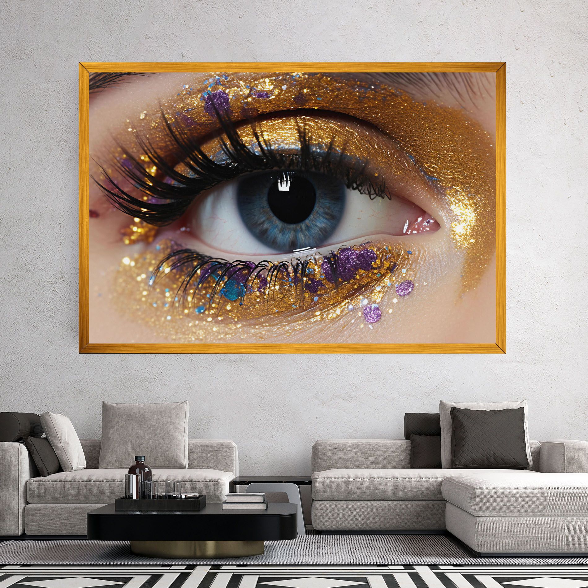 Blue Eye Make Up mockup 2