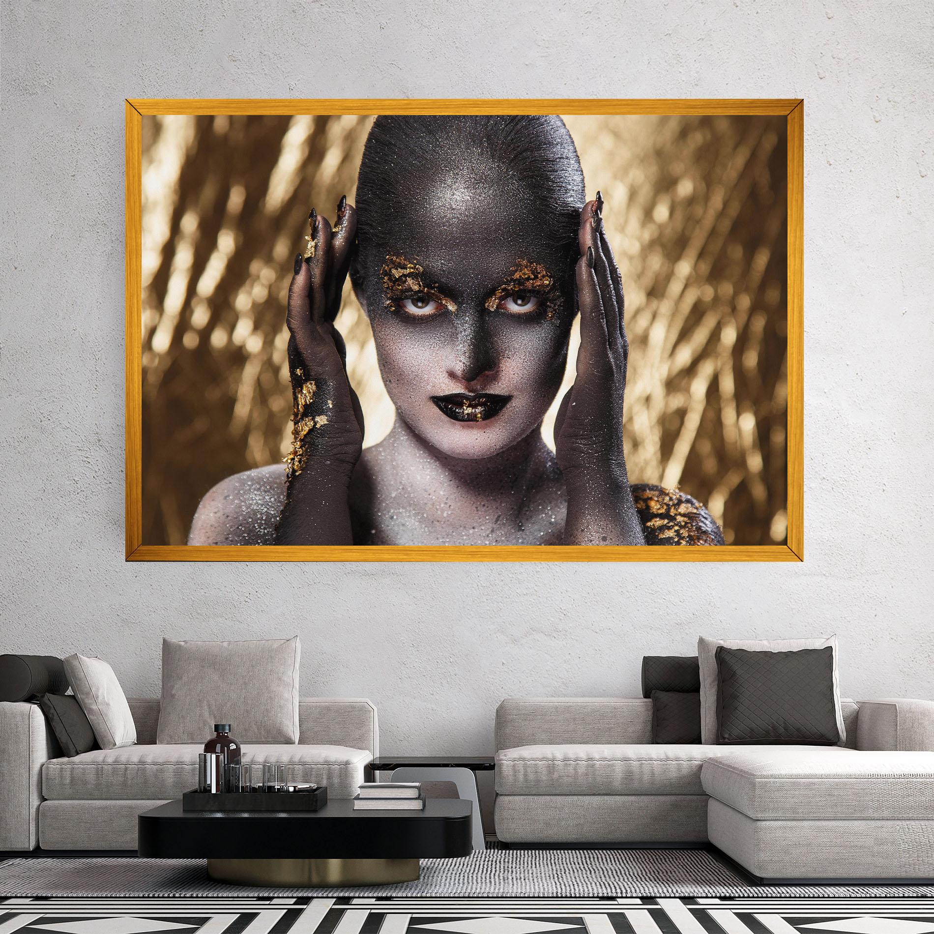 Картина на платно Glitter Artistic Makeup mockup 2