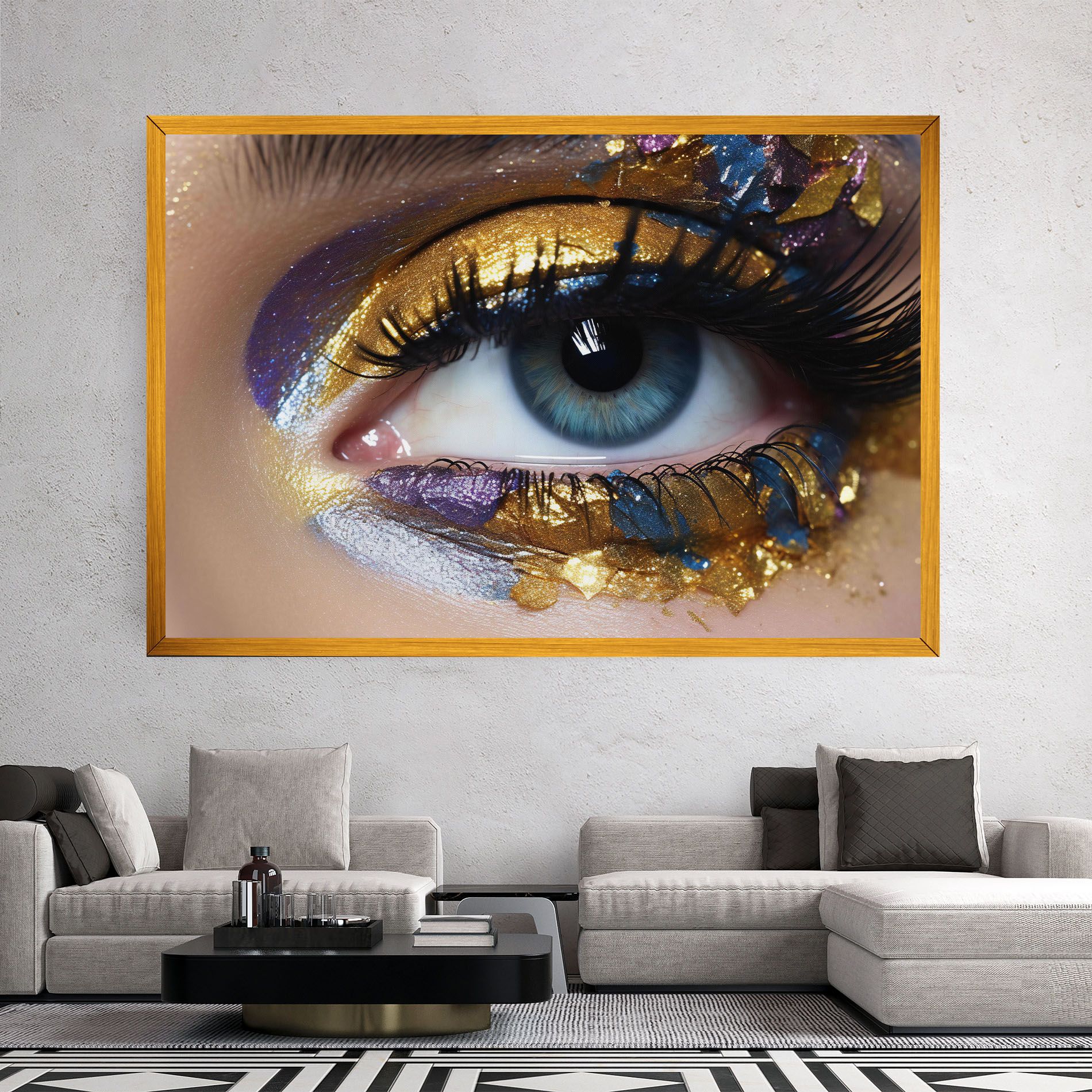 Golden Purple Make Up mockup 2