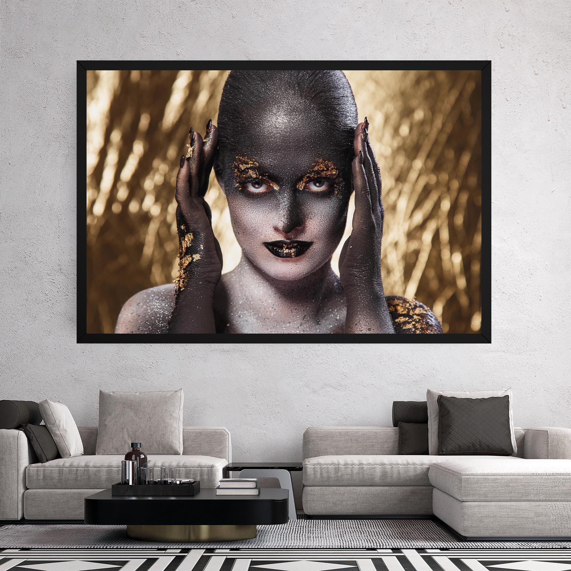 Картина на платно Glitter Artistic Makeup mockup 2