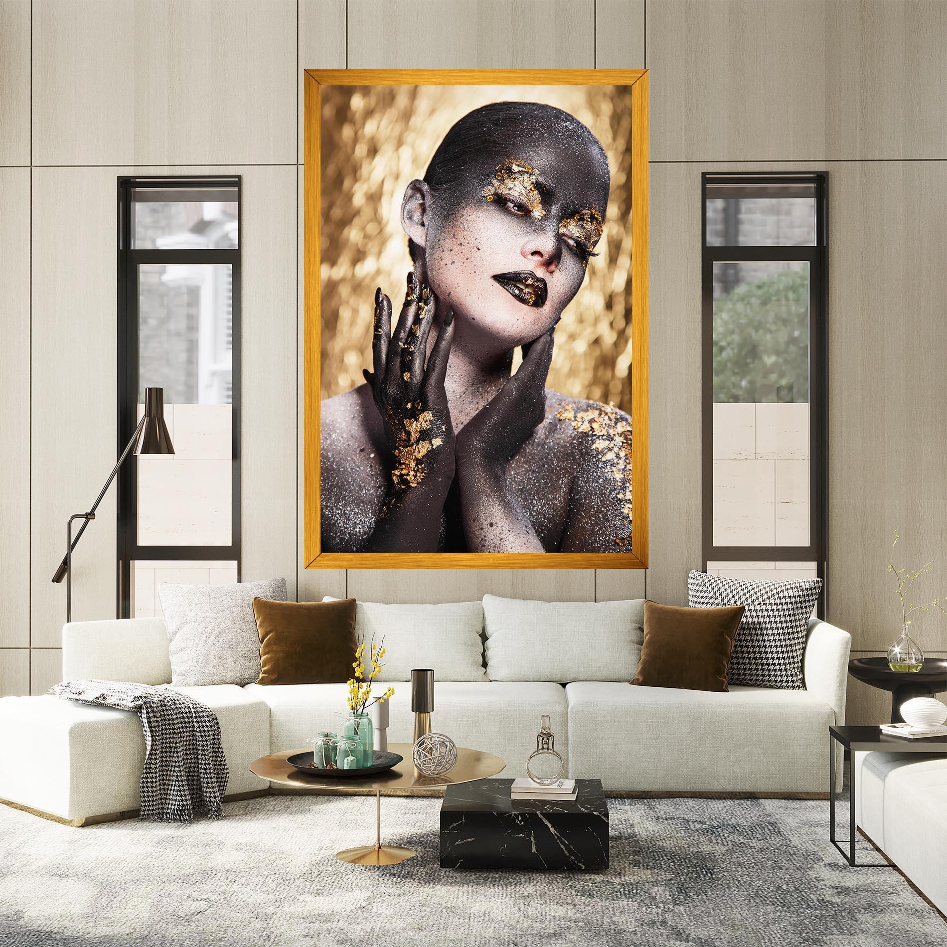 Картина на платно Artistic Glitter Makeup mockup 2