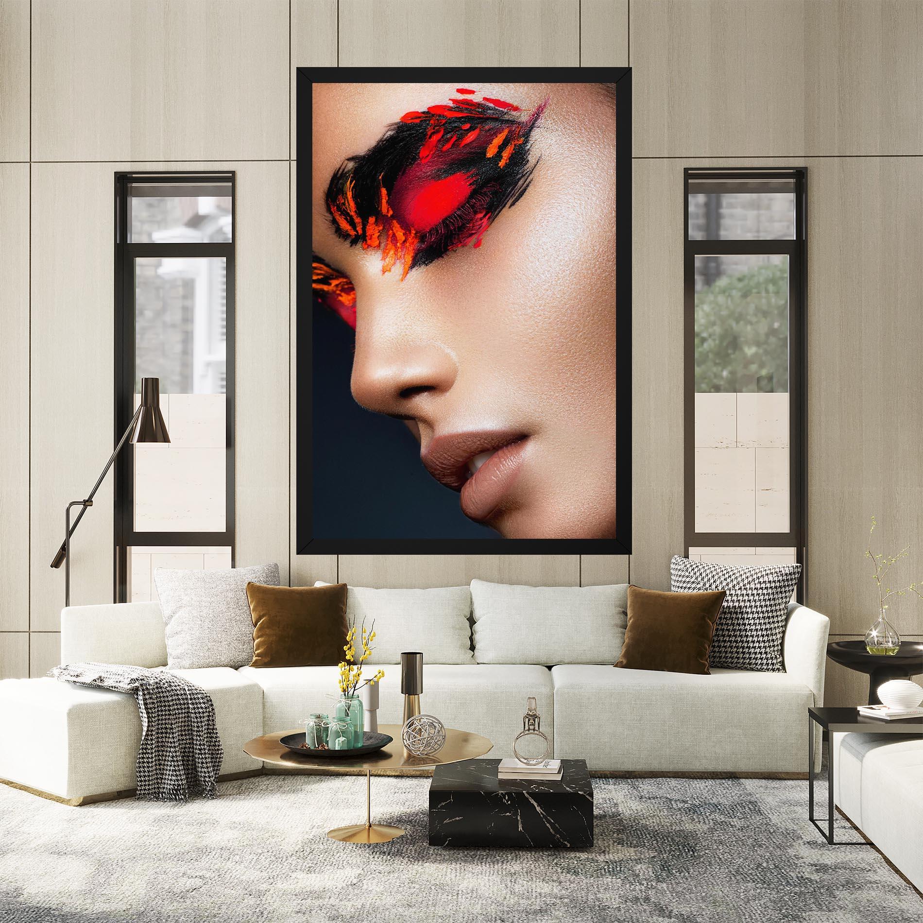 Картина на платно Fire Make Up mockup 2