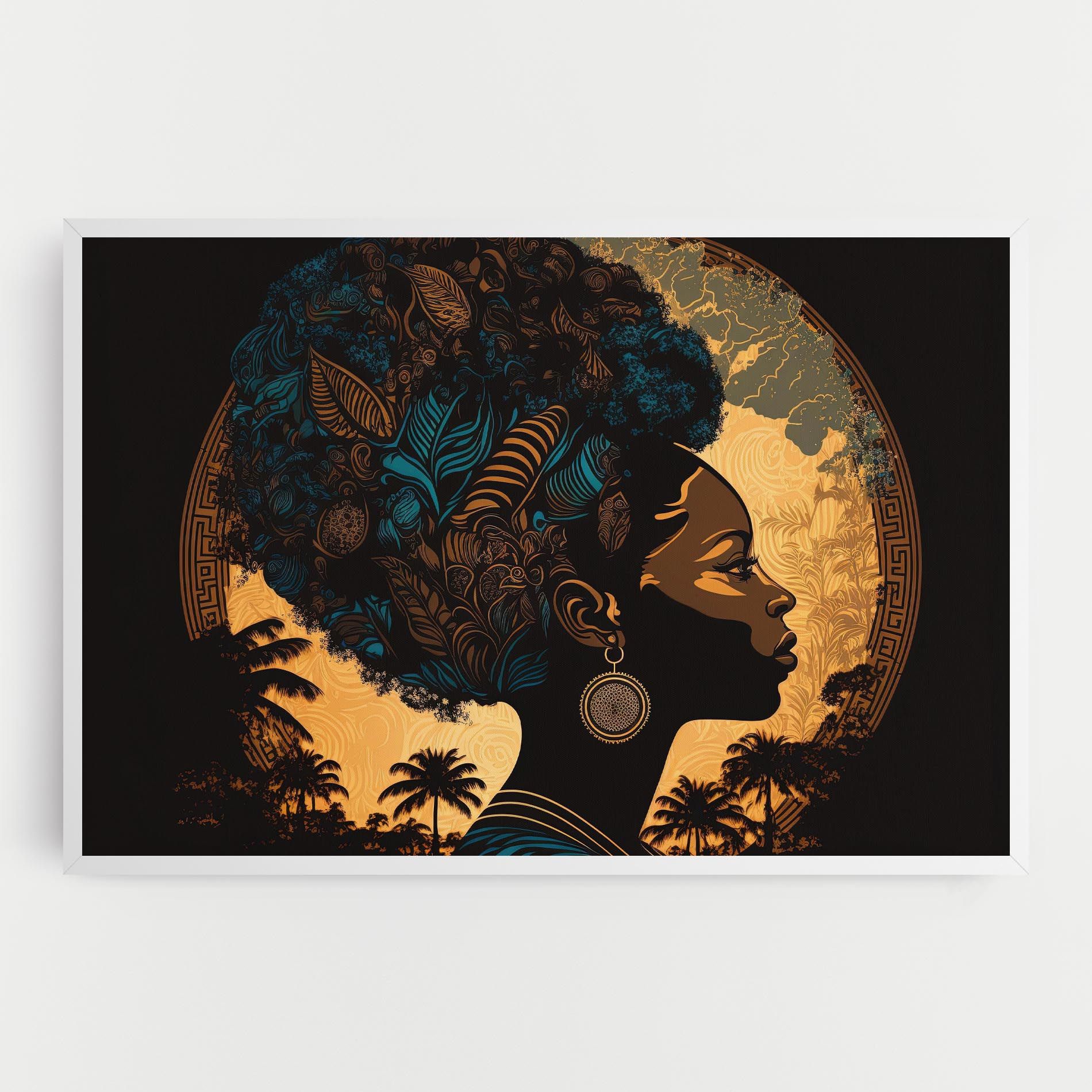 African Profile Woman mockup 0