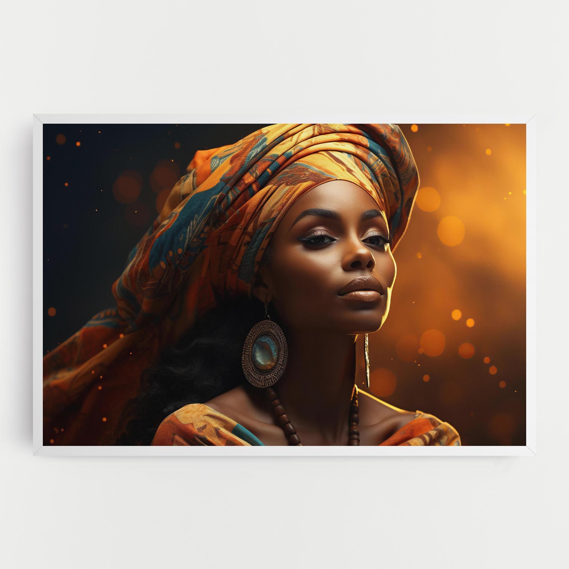 Fashion African Portrait mockup 0