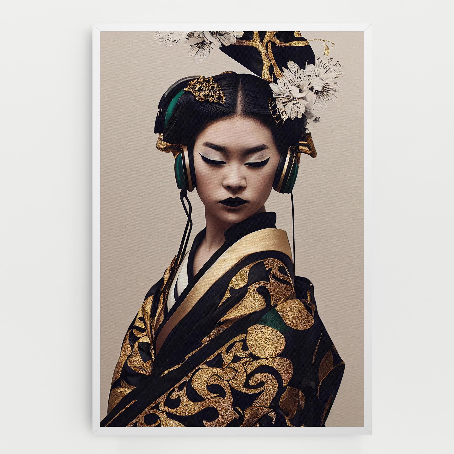 Картина на платно Kimono Headphones mockup 0