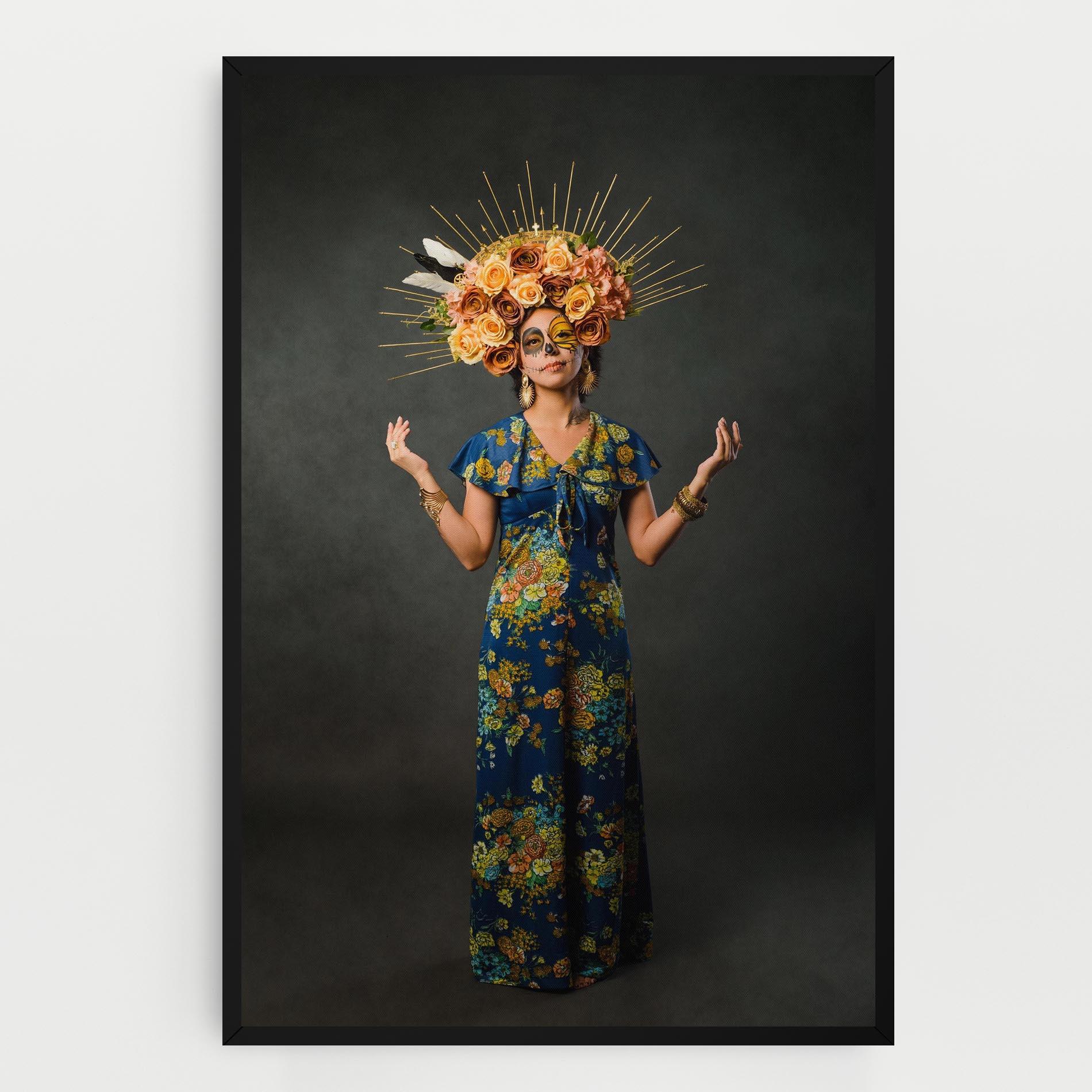 Картина на платно Sugar Skull Makeup mockup 0