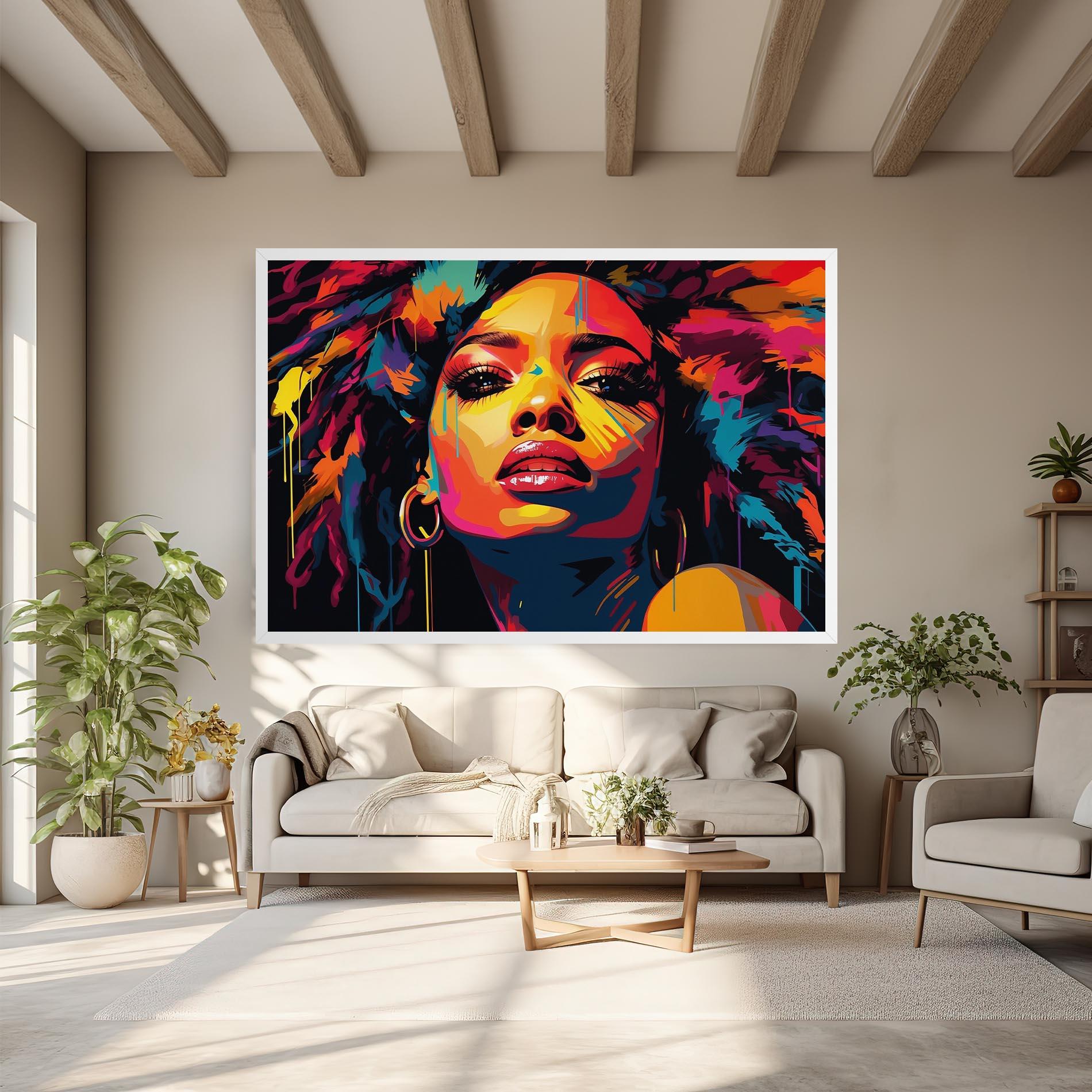 Картина на платно Beautiful African Art mockup 6