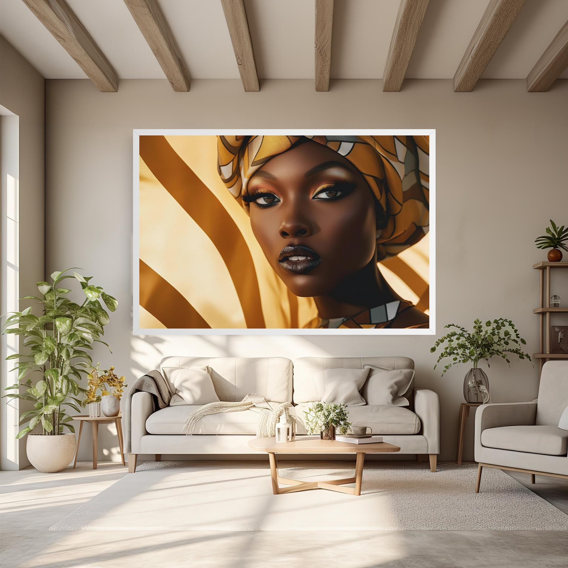 Fashion African Woman mockup 6