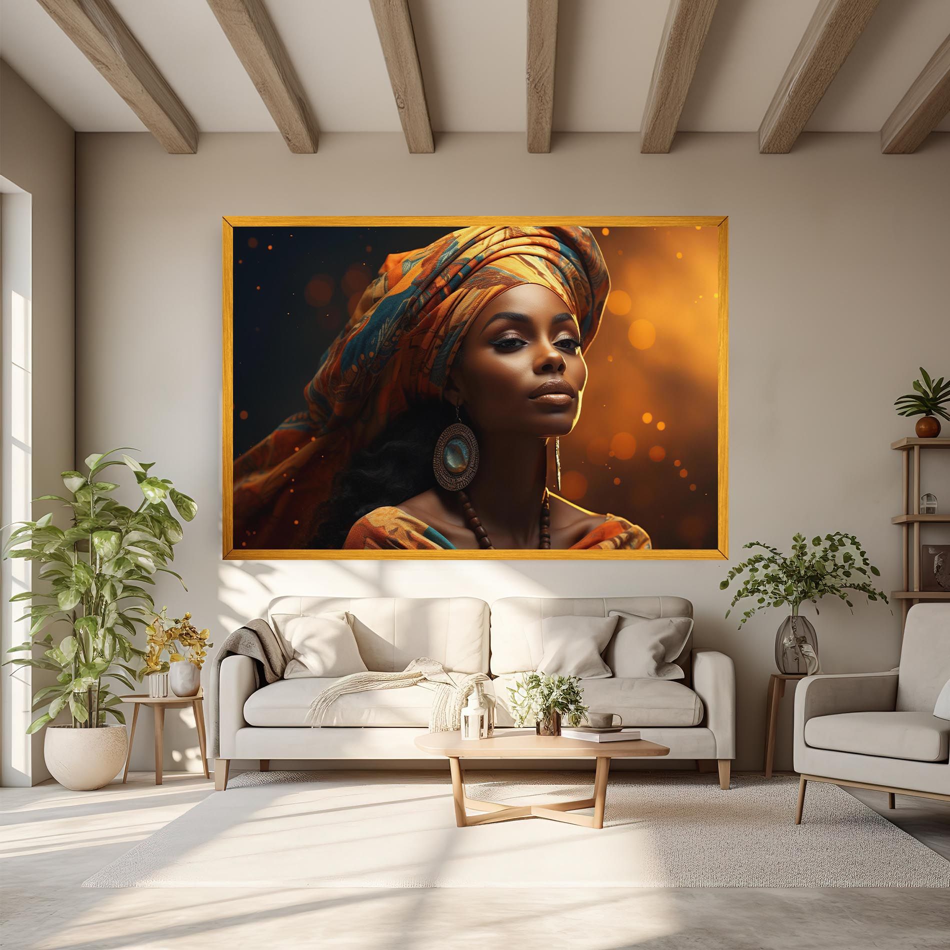 Fashion African Portrait mockup 6