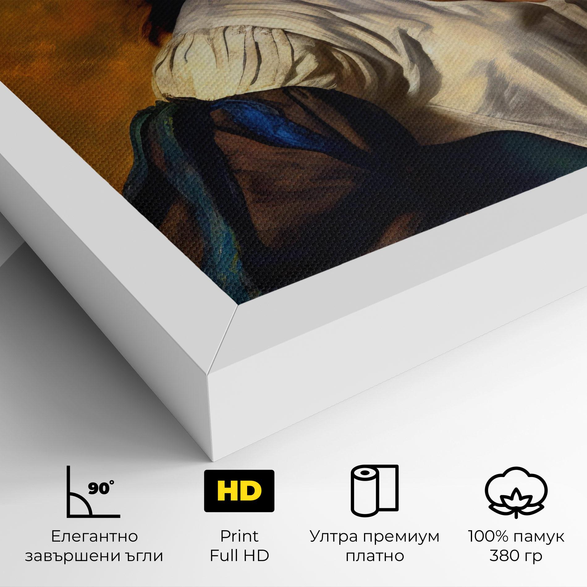 Картина на платно Beautiful Brunette Art mockup 4