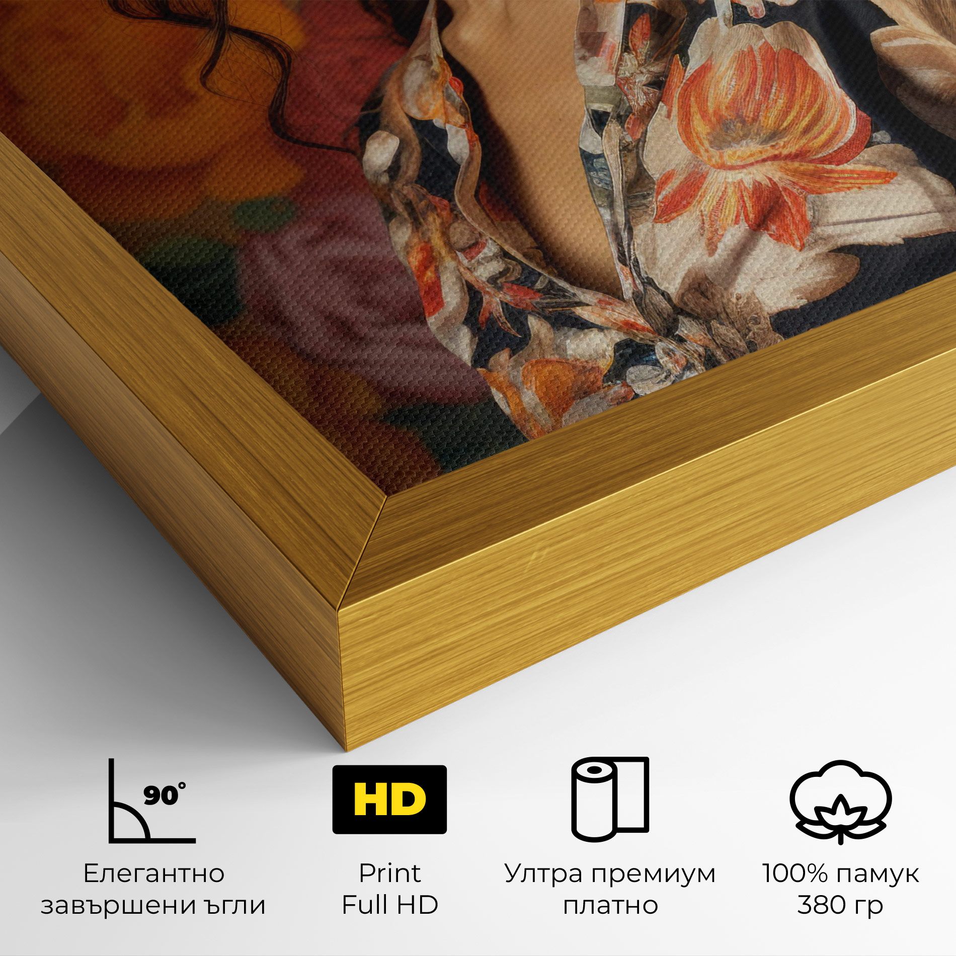 Floral Dress Lady mockup 4