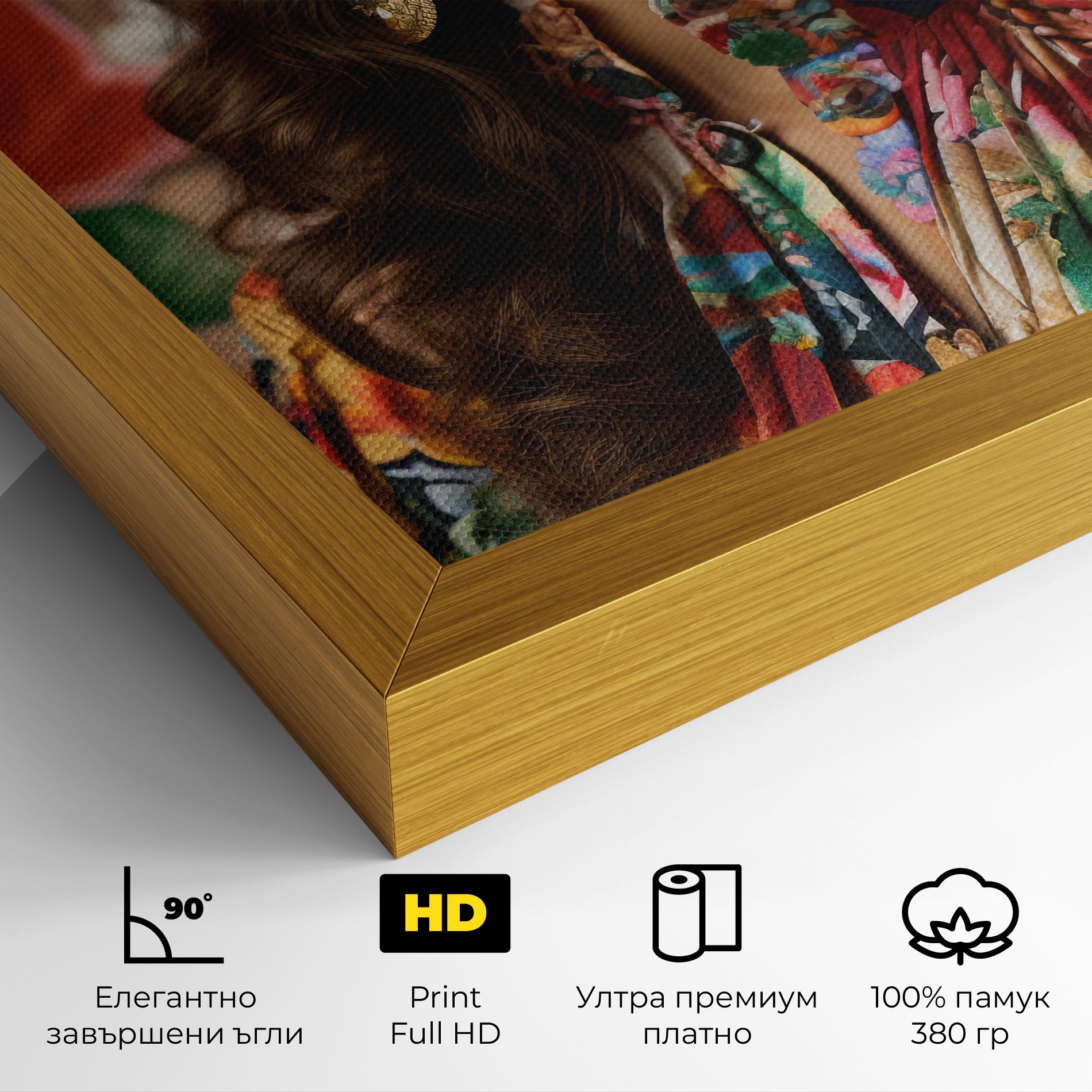 Floral Dress Long Hair mockup 4