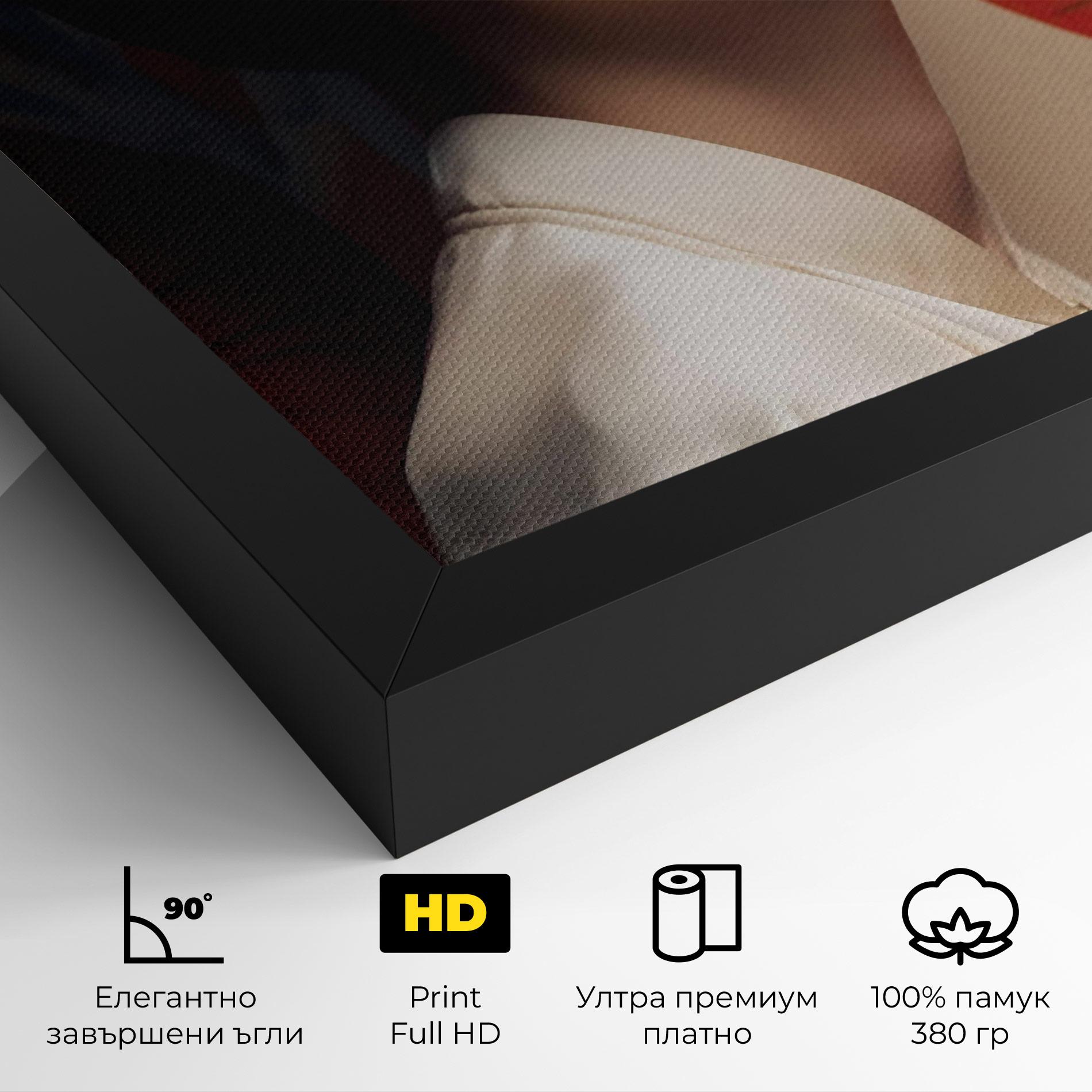 Картина на платно Asiatic Red Lips mockup 4