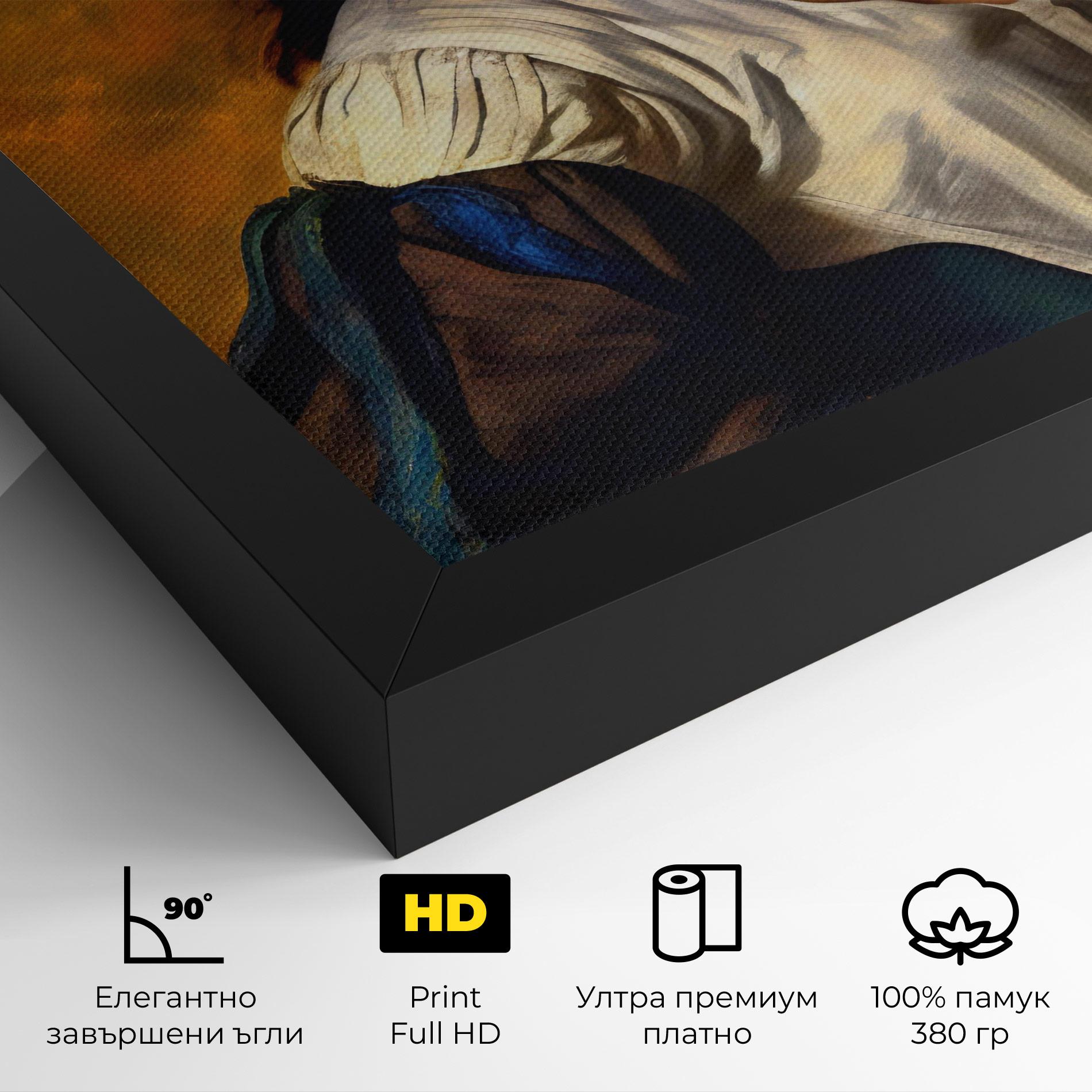 Картина на платно Beautiful Brunette Art mockup 4