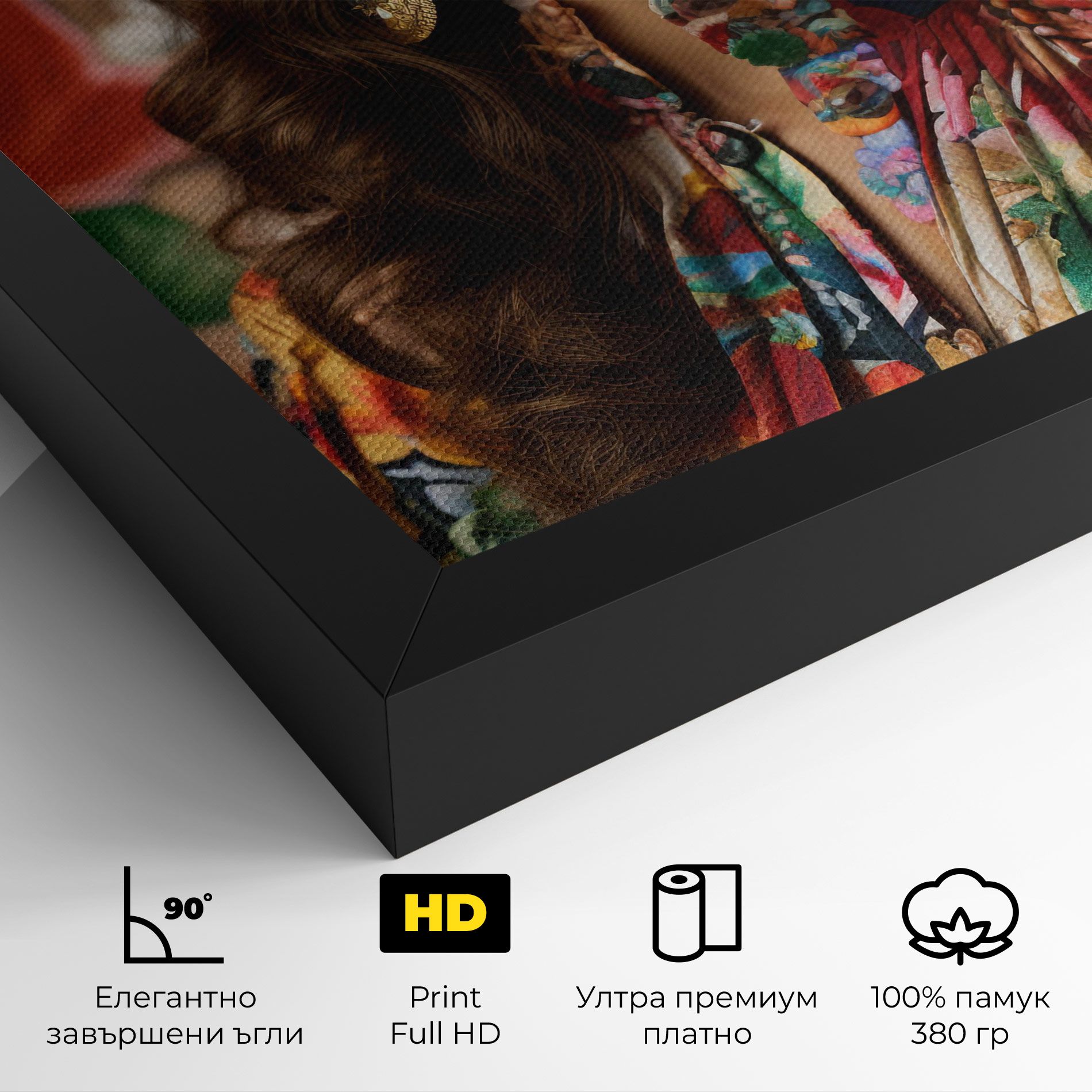 Floral Dress Long Hair mockup 4