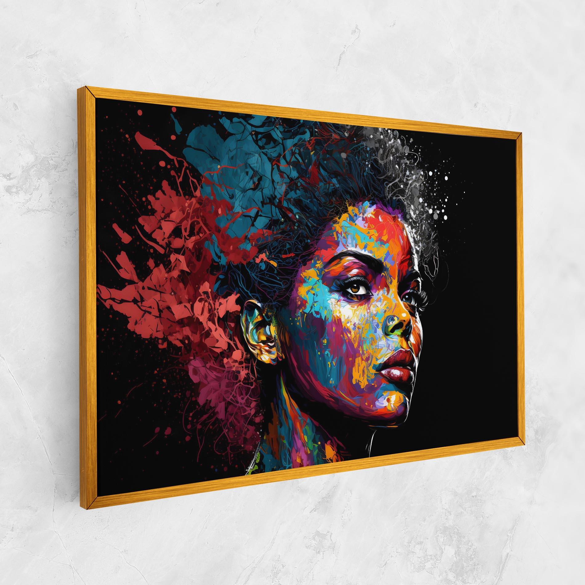 Картина на платно American Woman Splashes mockup 1