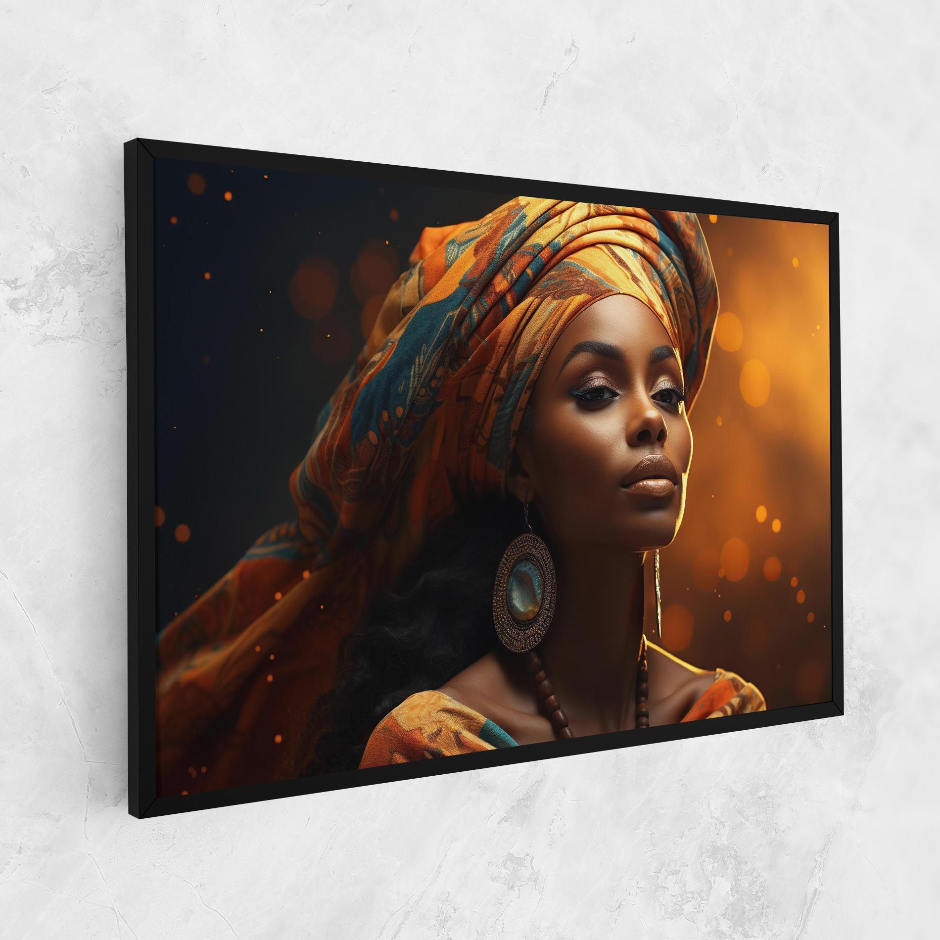 Fashion African Portrait mockup 1