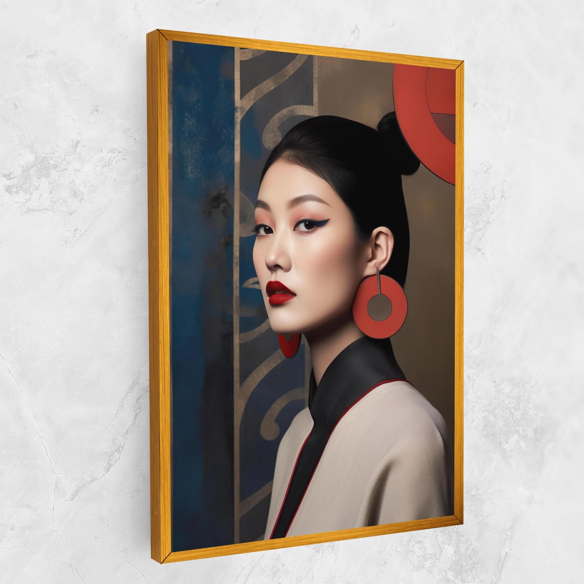 Asian Big Earrings mockup 1