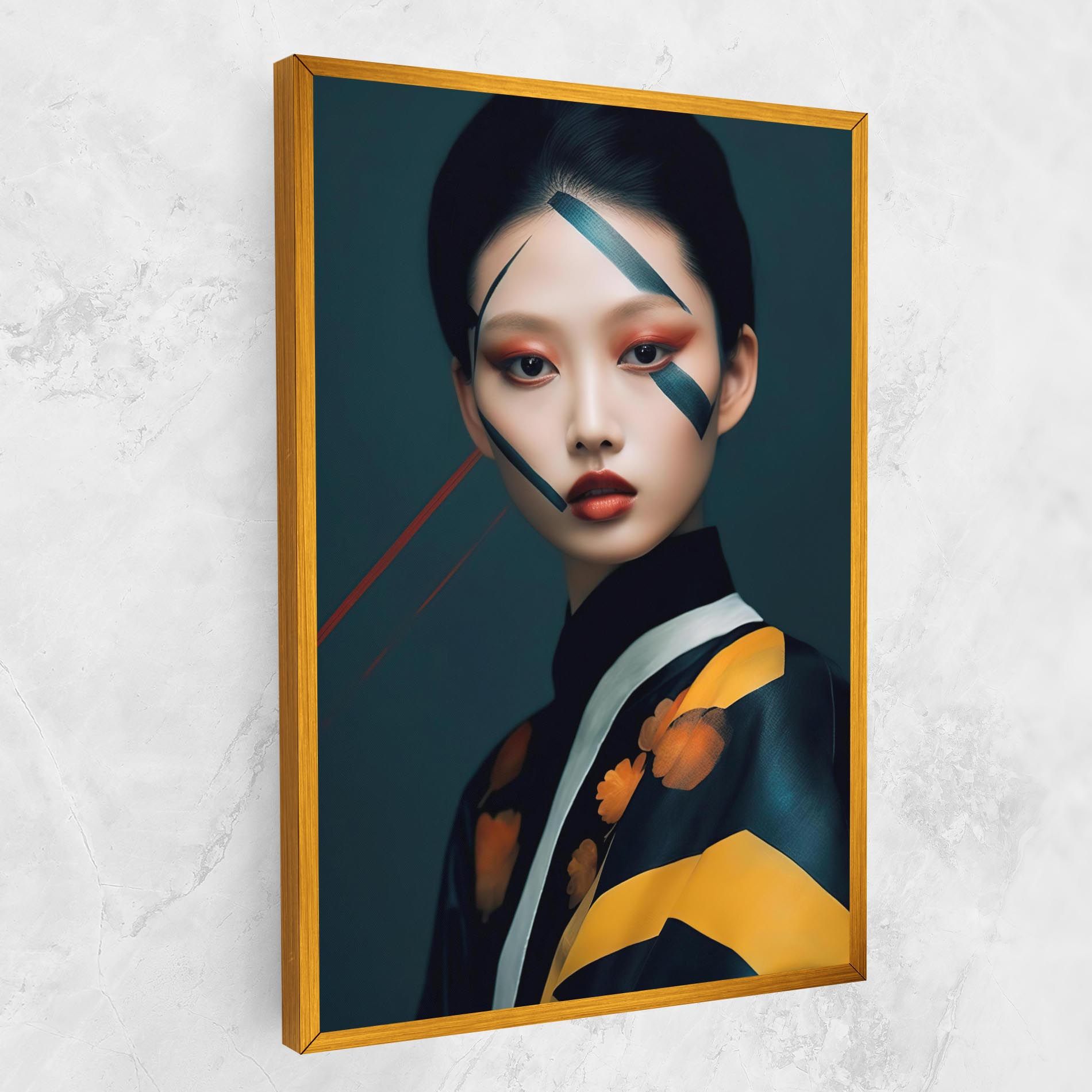 Asian Painted Woman mockup 1