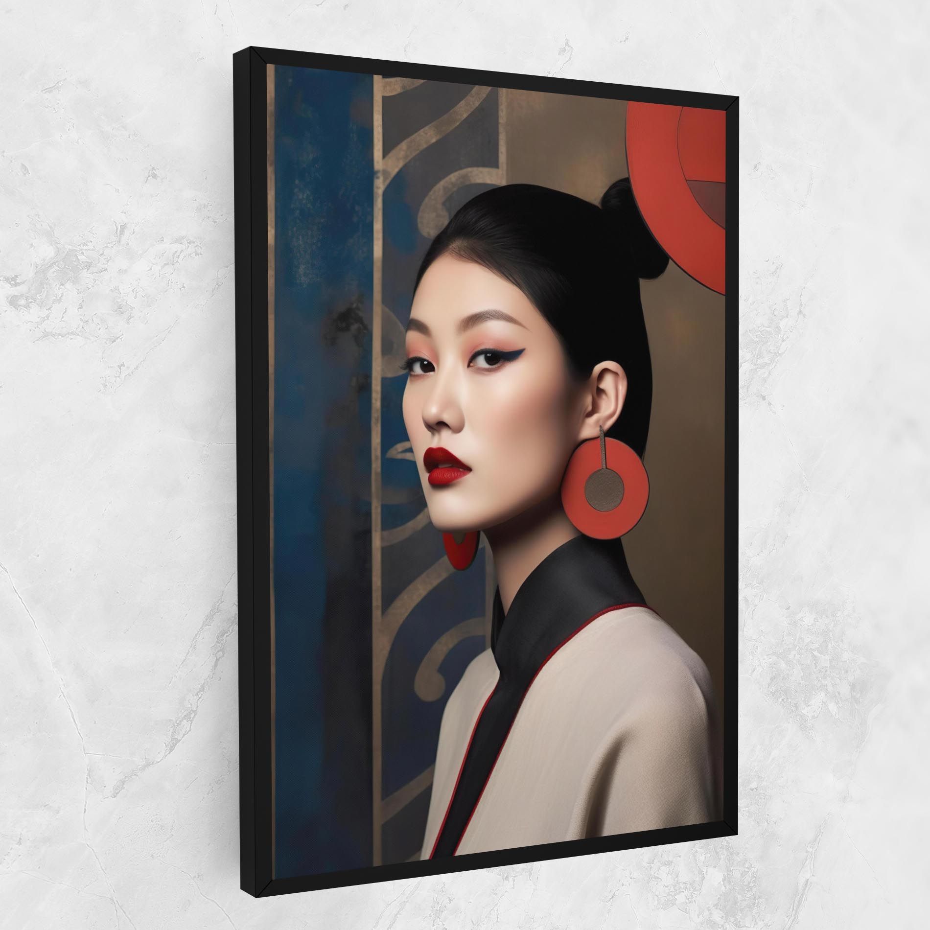 Asian Big Earrings mockup 1