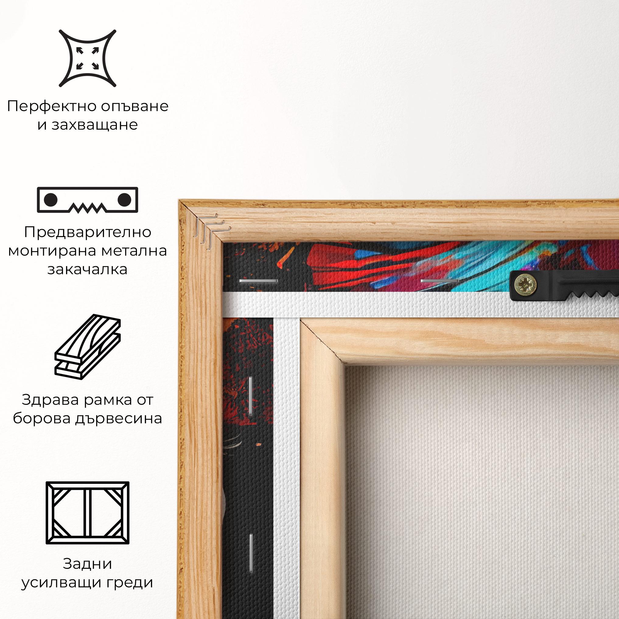 Картина на платно Pretty African Art Splash mockup 5