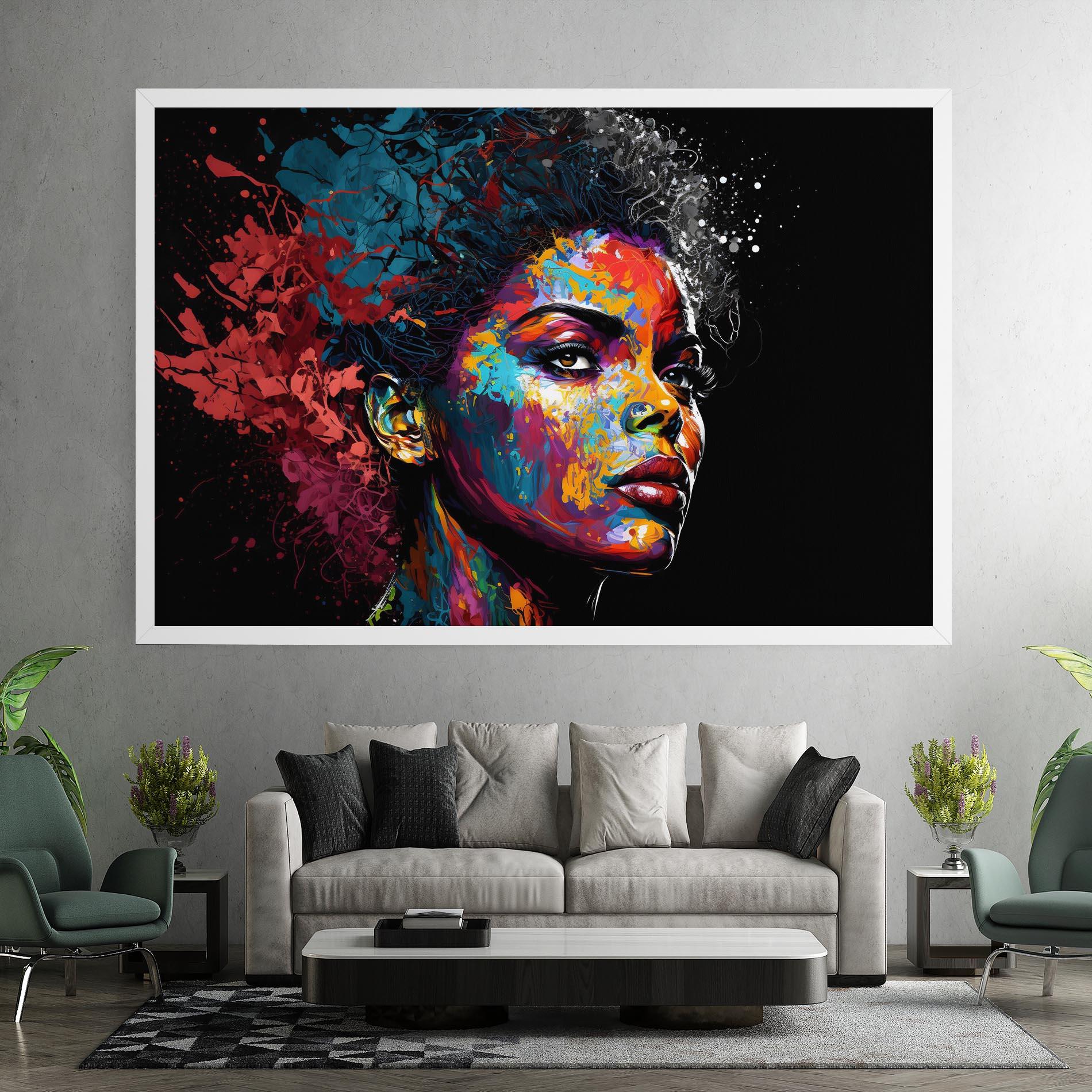 Картина на платно American Woman Splashes mockup 7