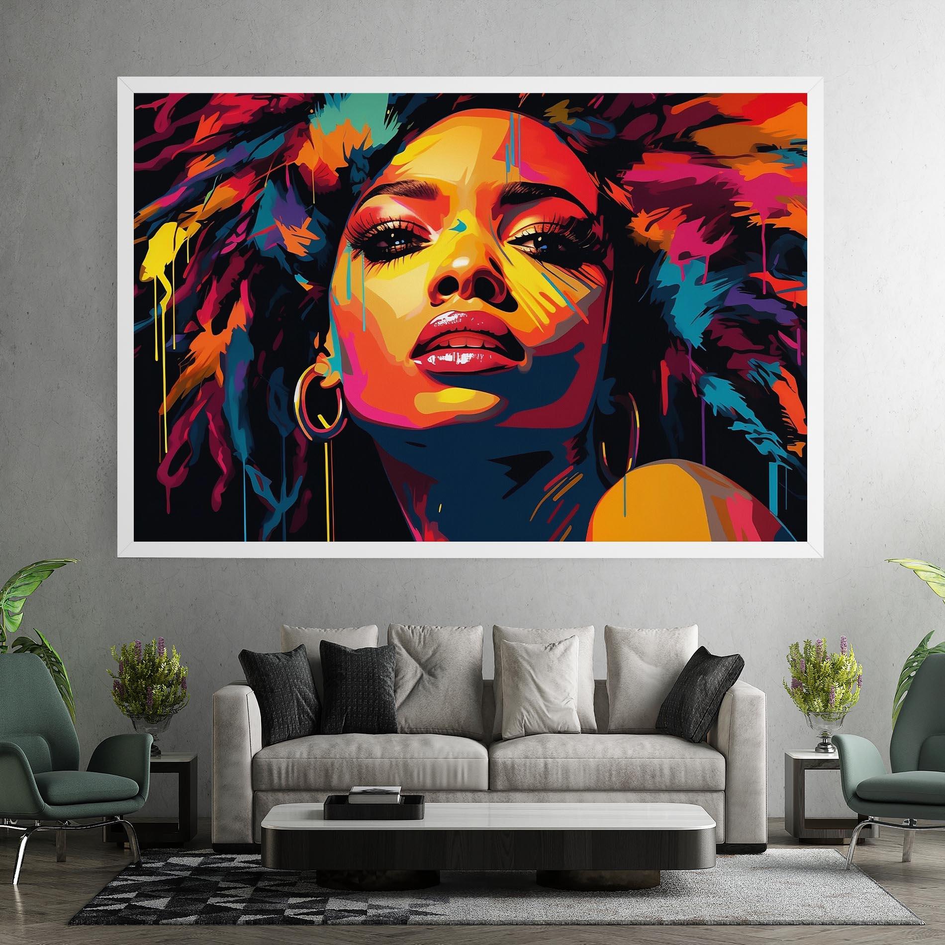 Картина на платно Beautiful African Art mockup 7