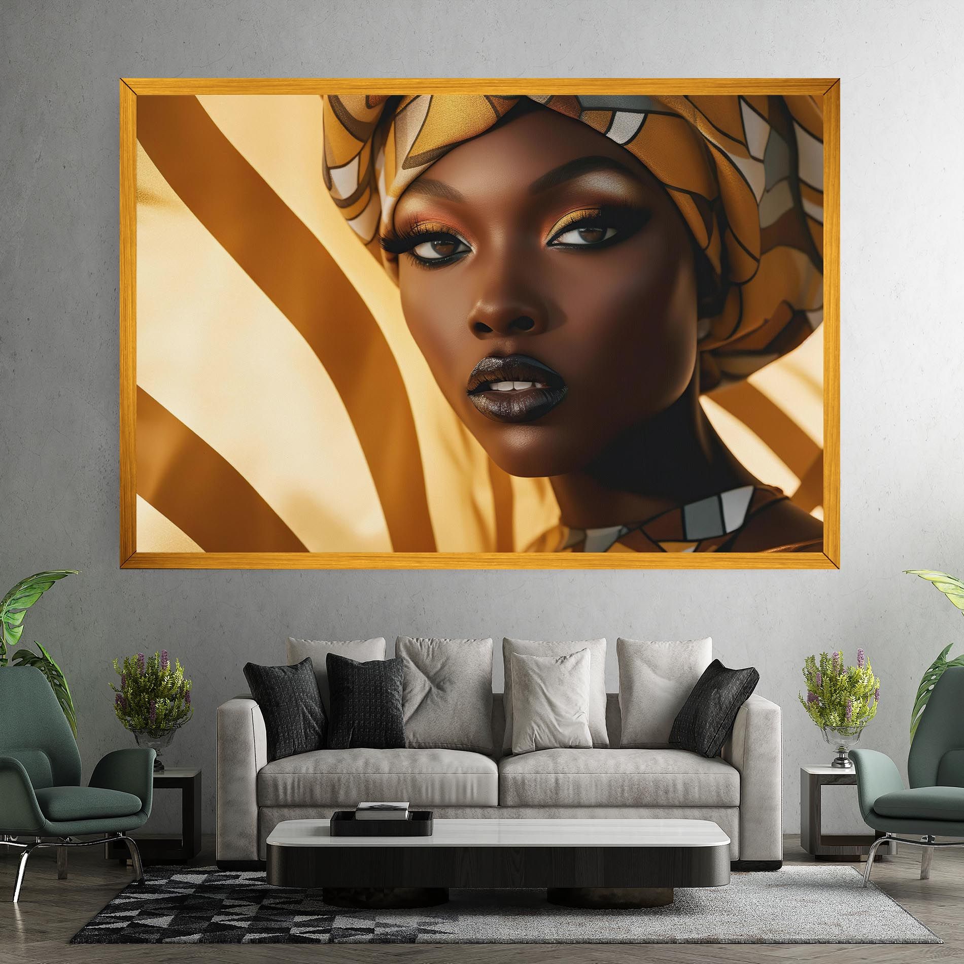 Fashion African Woman mockup 7