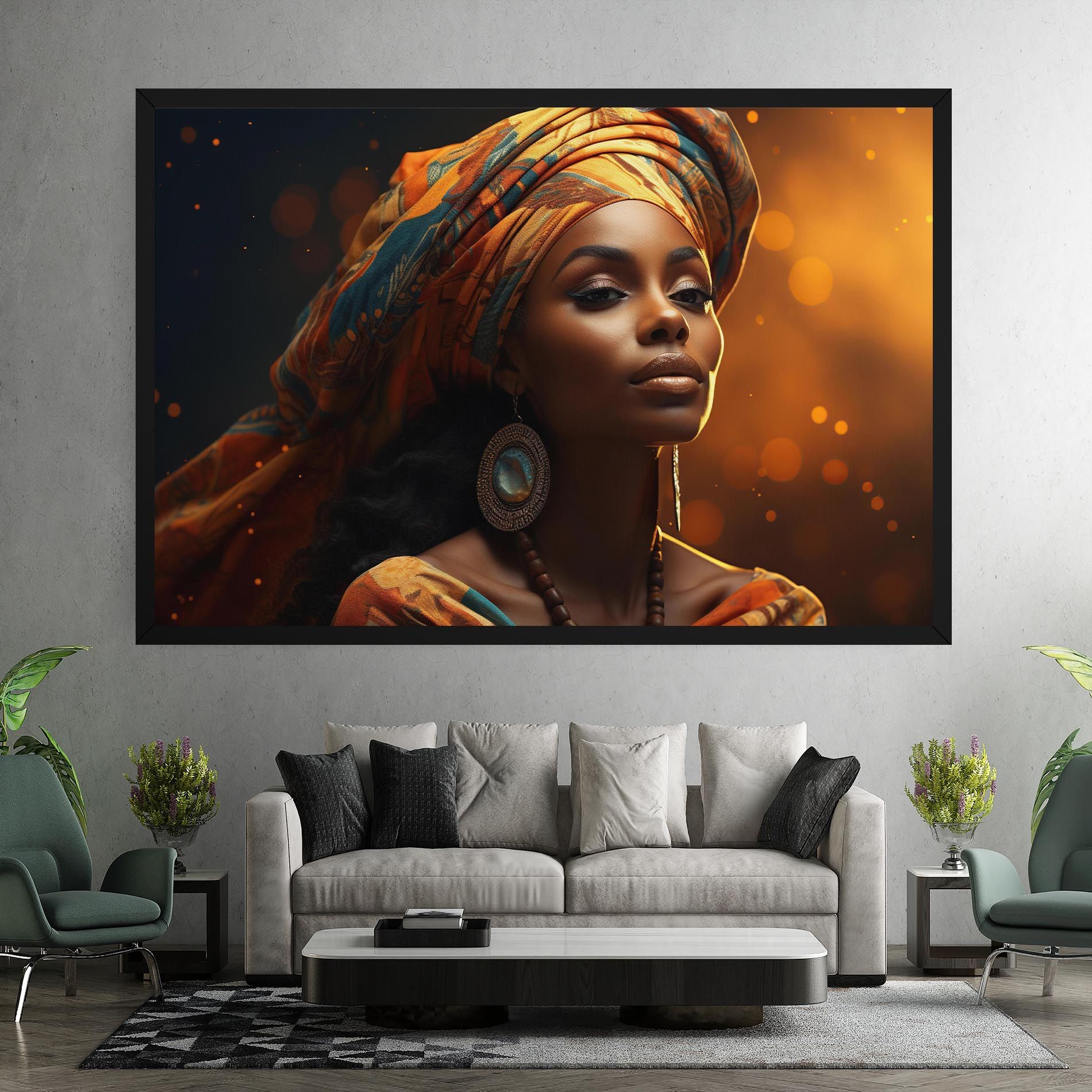 Fashion African Portrait mockup 7