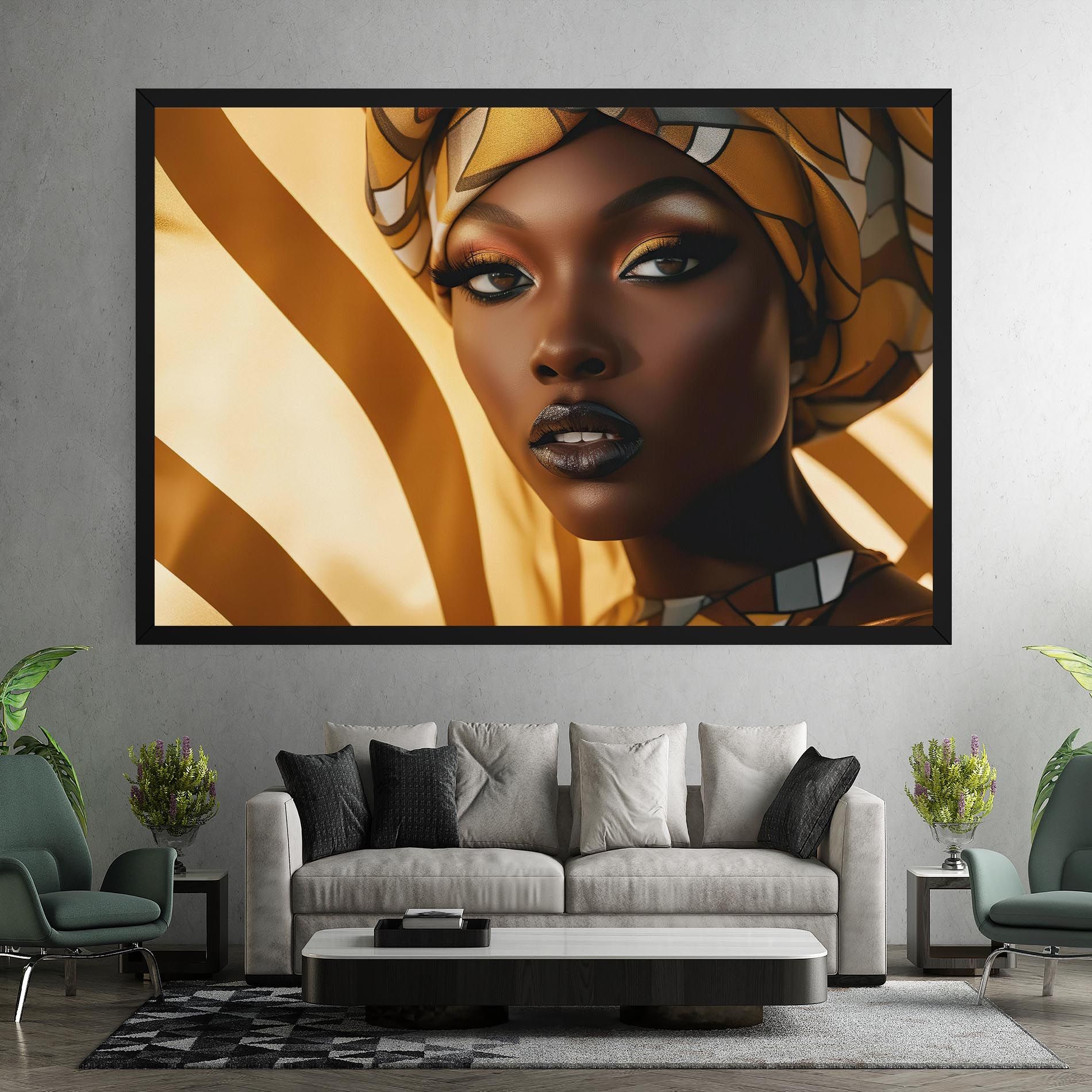 Fashion African Woman mockup 7