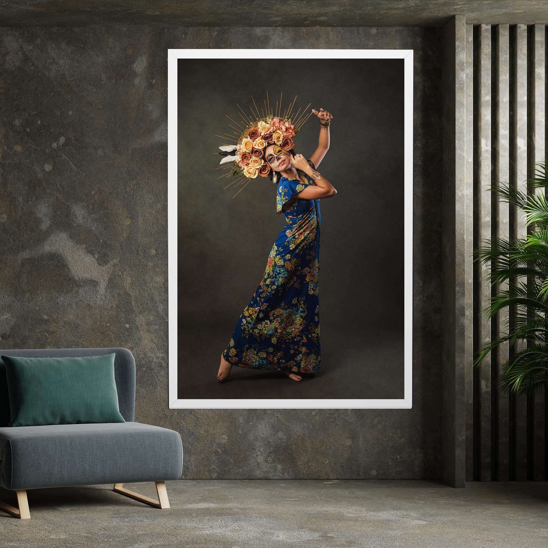 Картина на платно Sugar Skull Face mockup 7