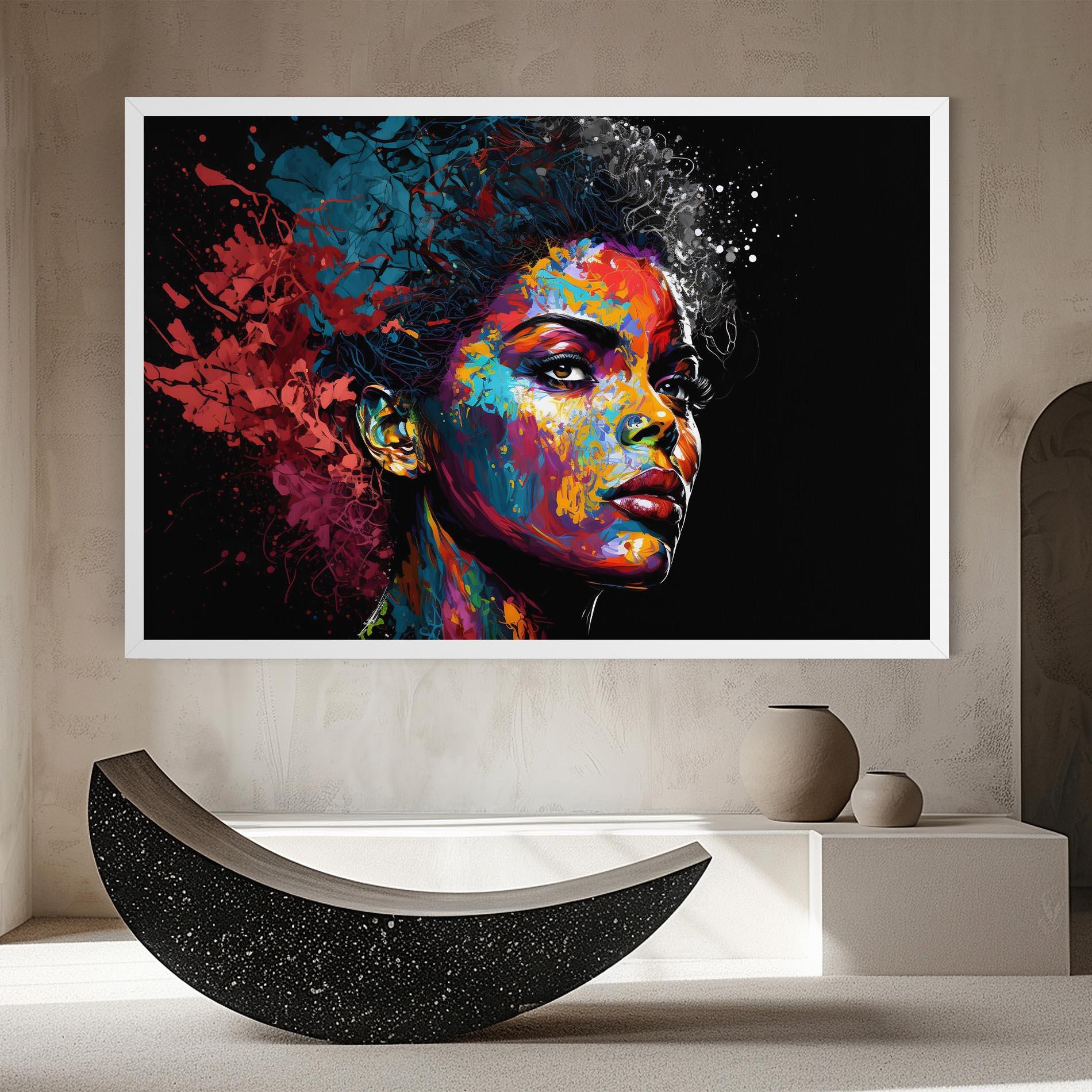 Картина на платно American Woman Splashes mockup 8