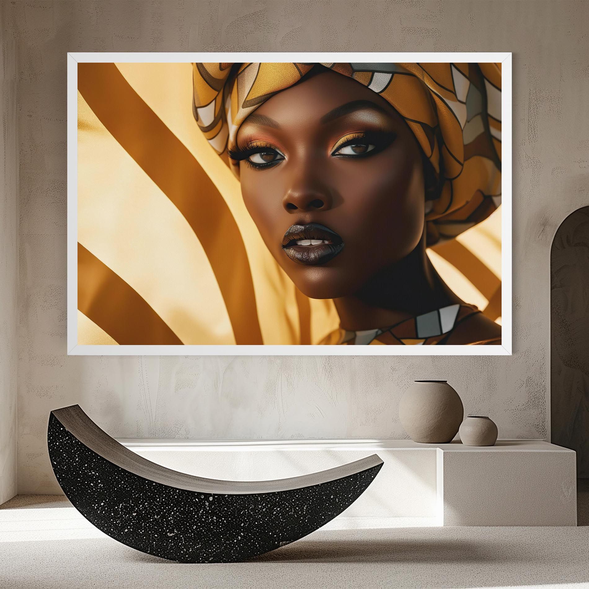 Fashion African Woman mockup 8