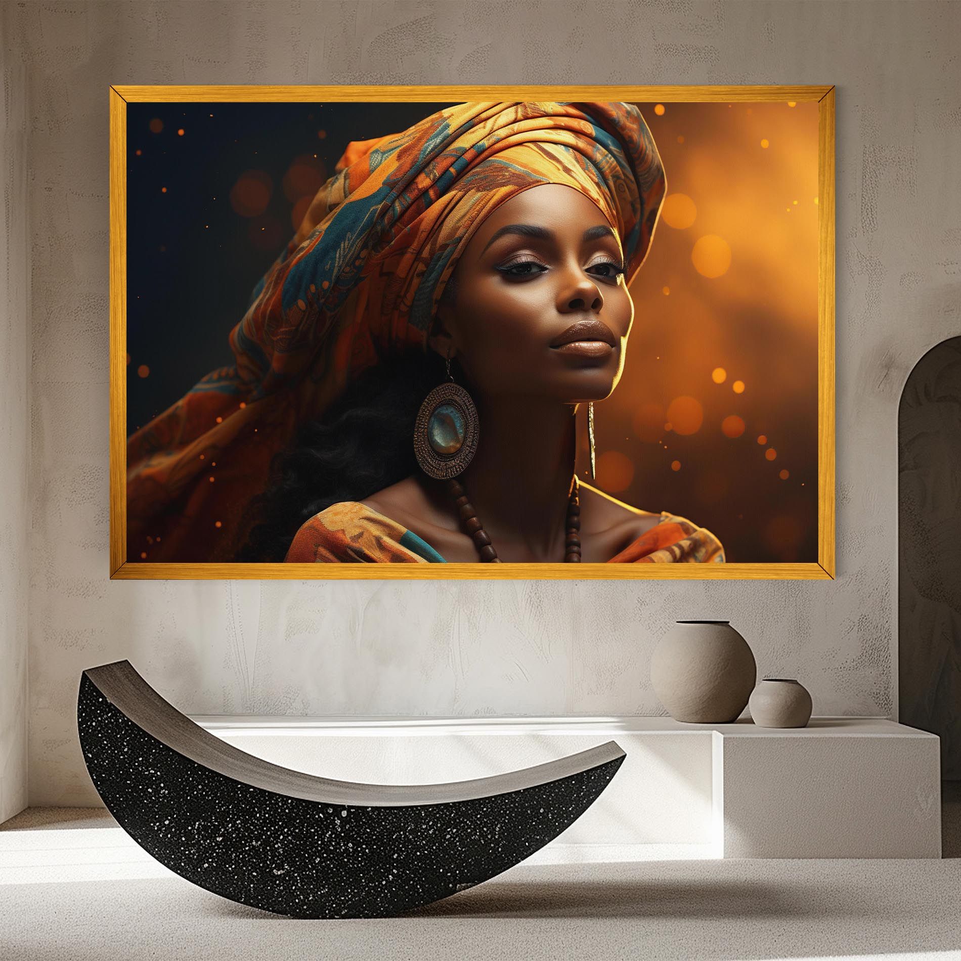 Fashion African Portrait mockup 8