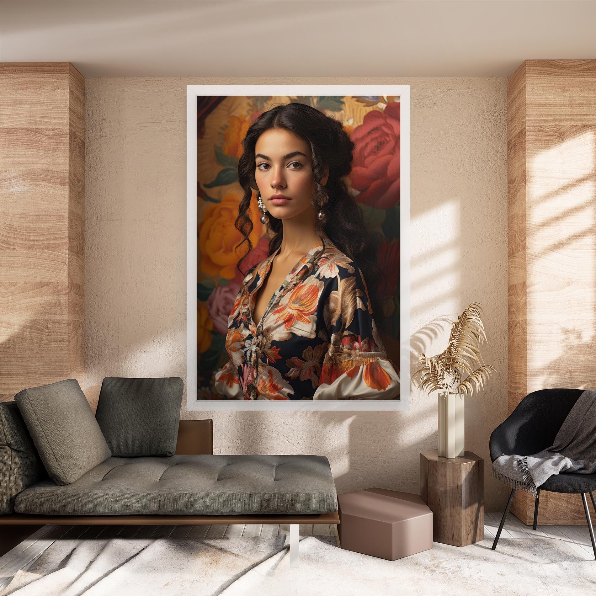 Floral Dress Lady mockup 8