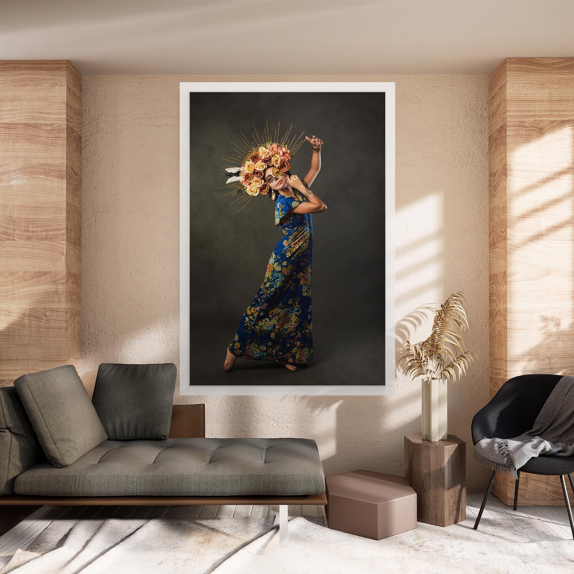 Картина на платно Sugar Skull Face mockup 8