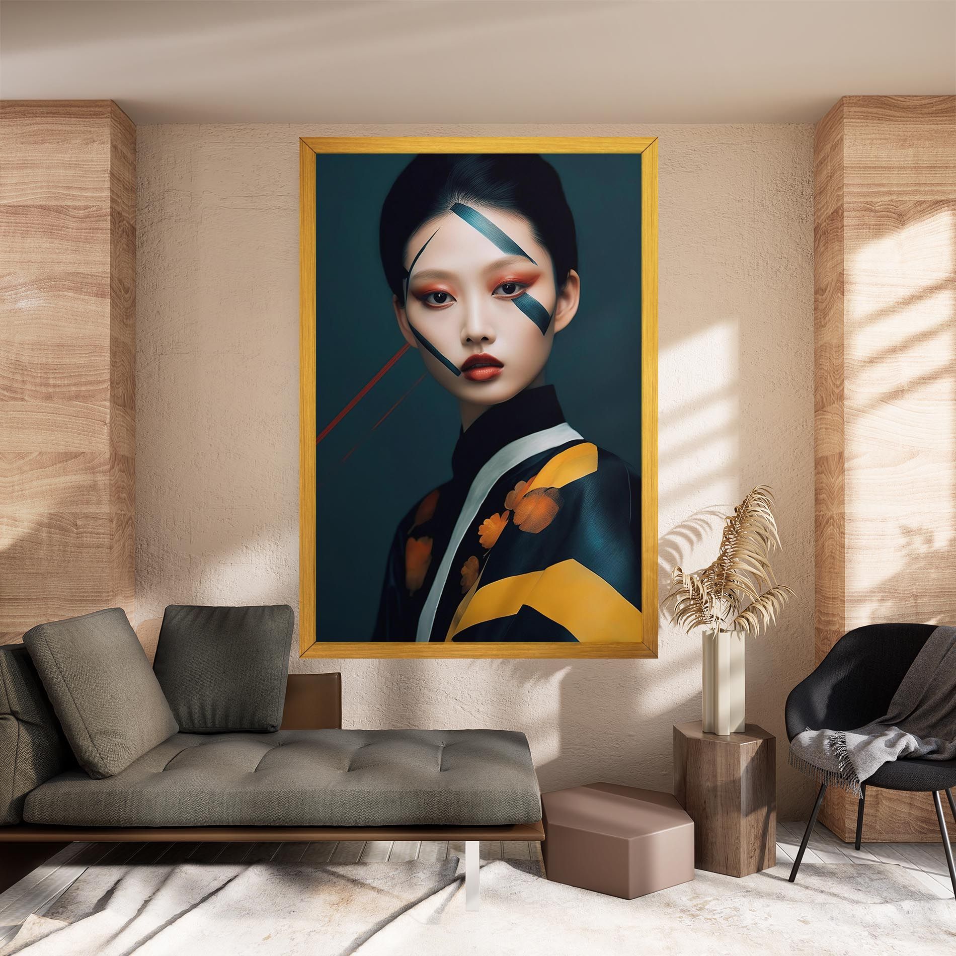 Asian Painted Woman mockup 8