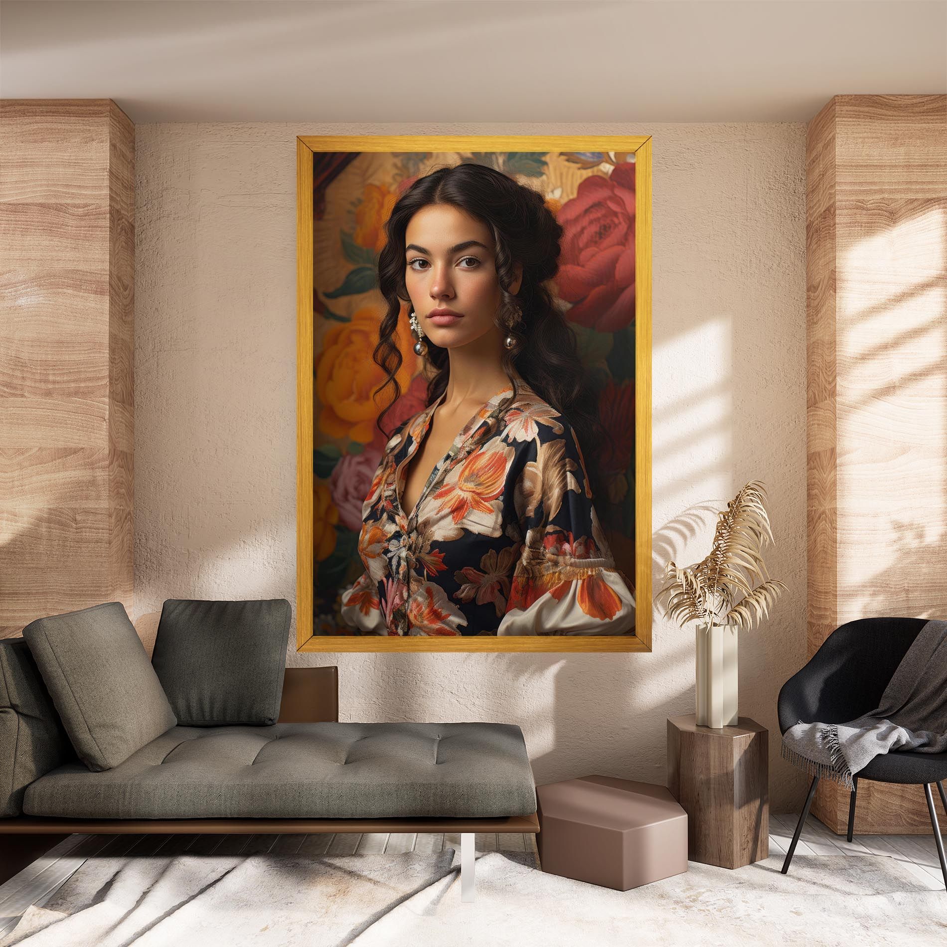 Floral Dress Lady mockup 8