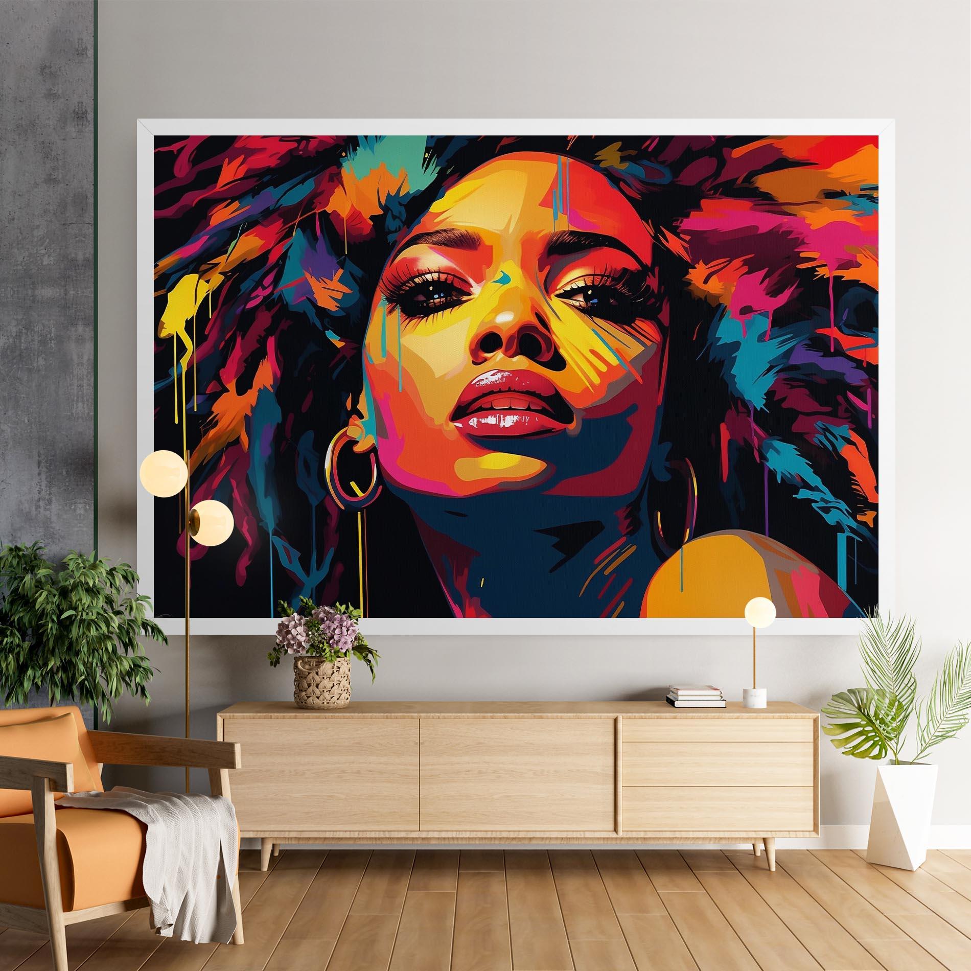 Картина на платно Beautiful African Art mockup 9