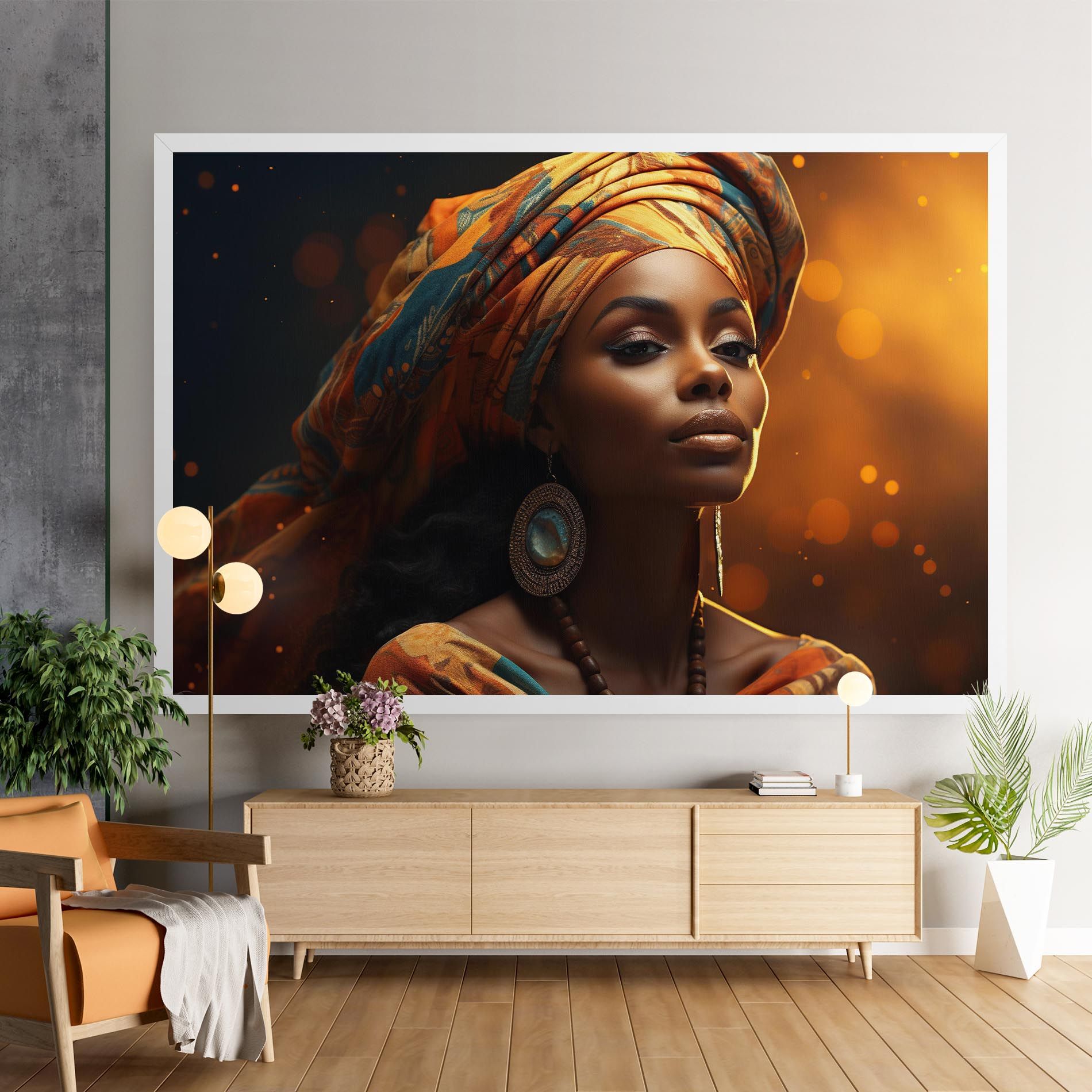 Fashion African Portrait mockup 9