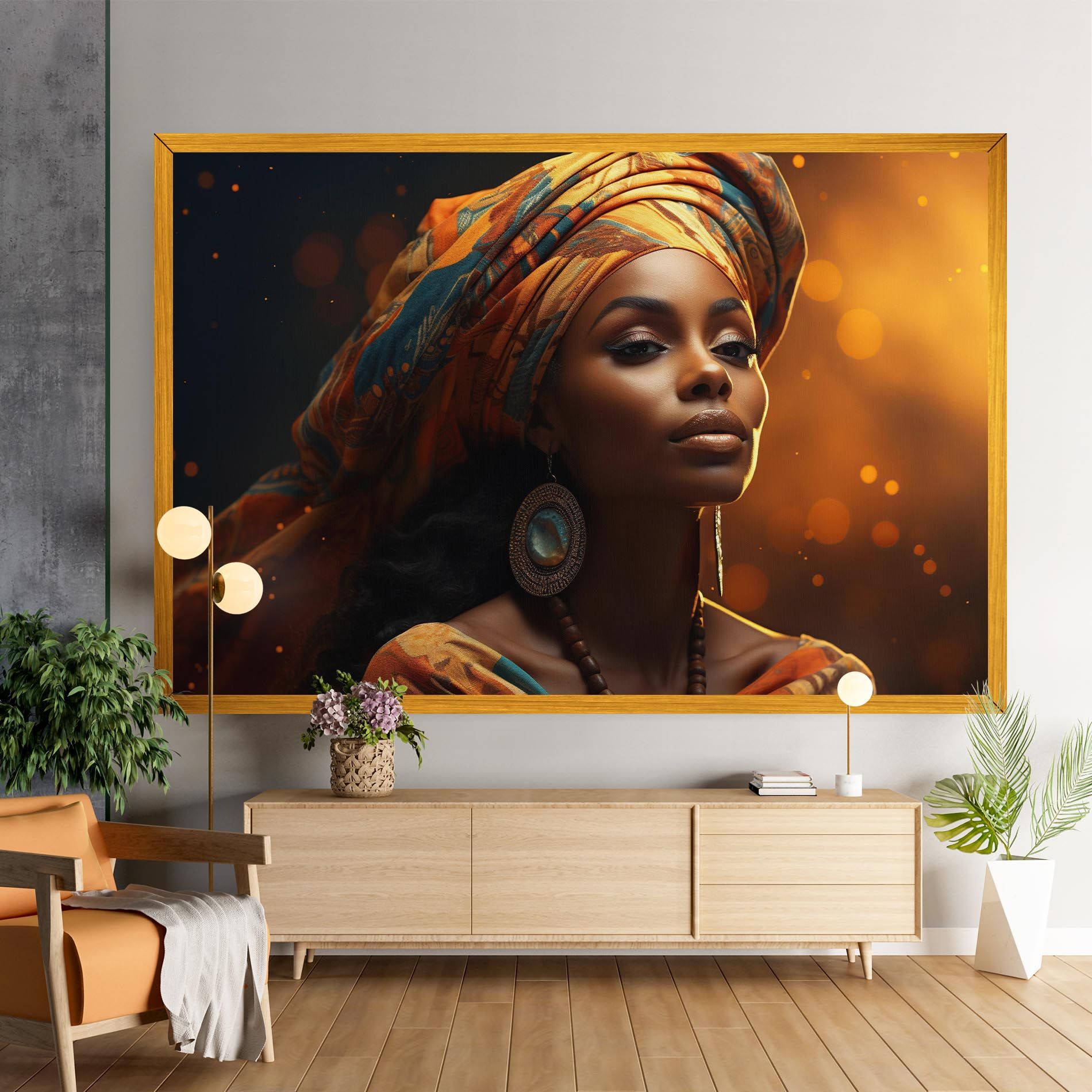 Fashion African Portrait mockup 9