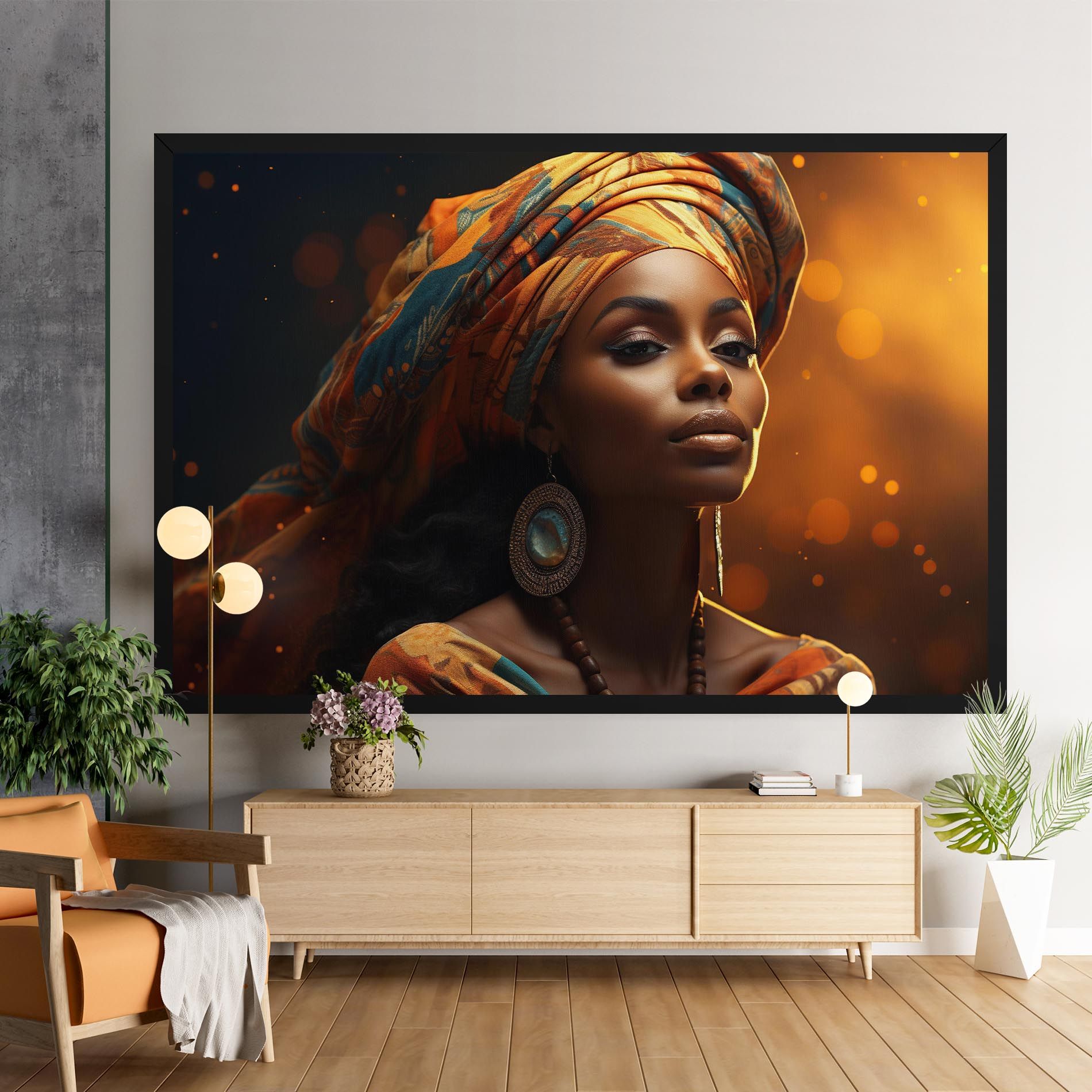 Fashion African Portrait mockup 9