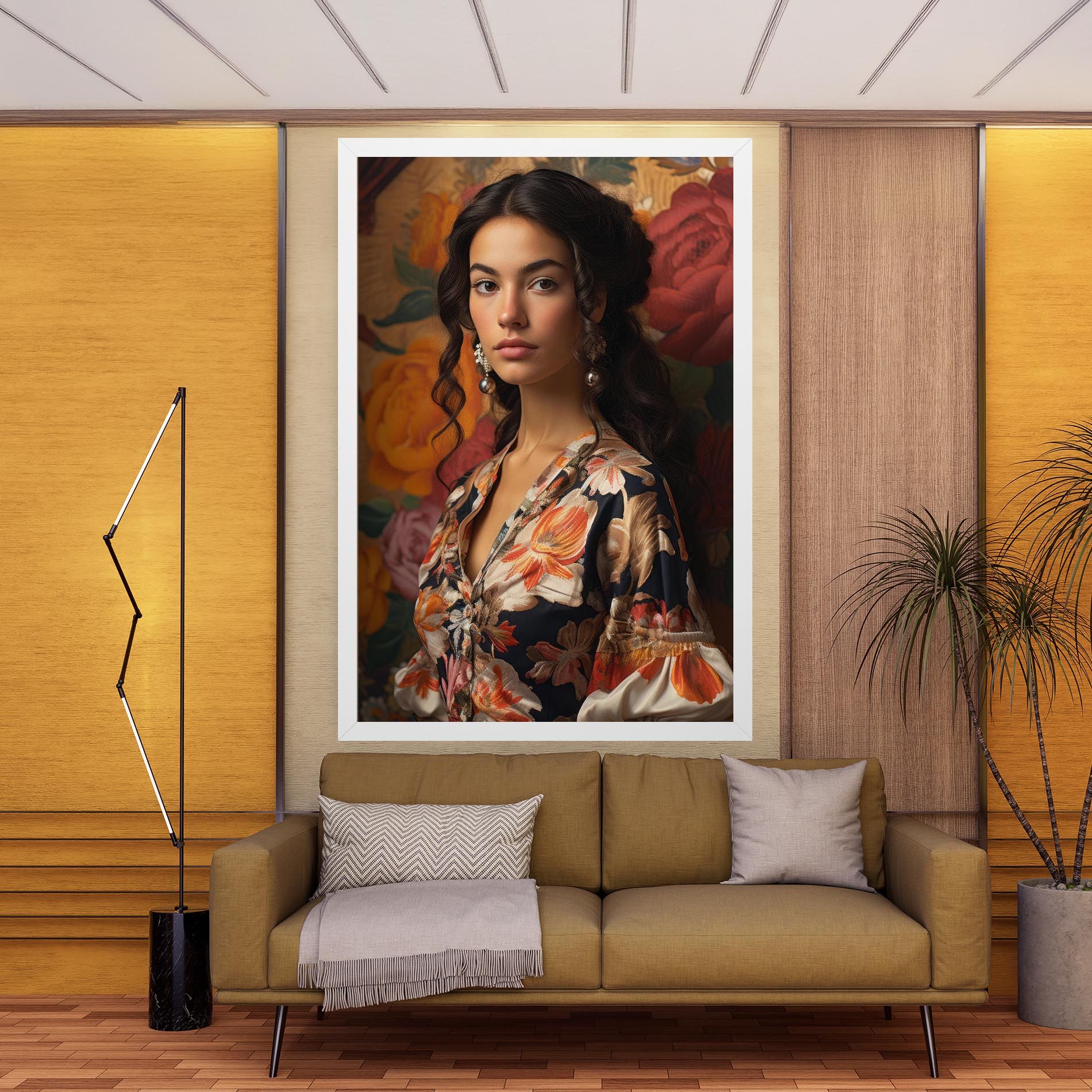 Floral Dress Lady mockup 9