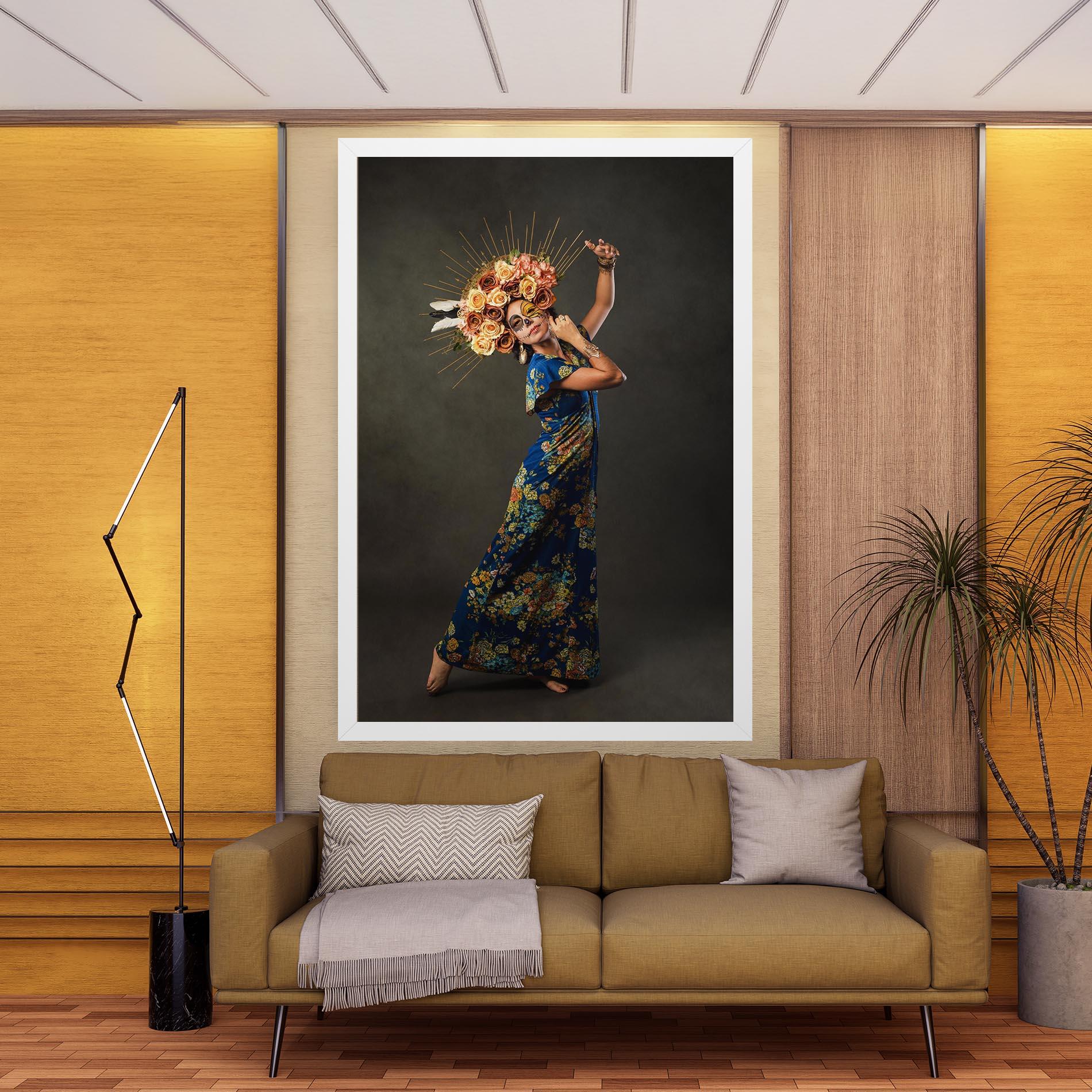 Картина на платно Sugar Skull Face mockup 9