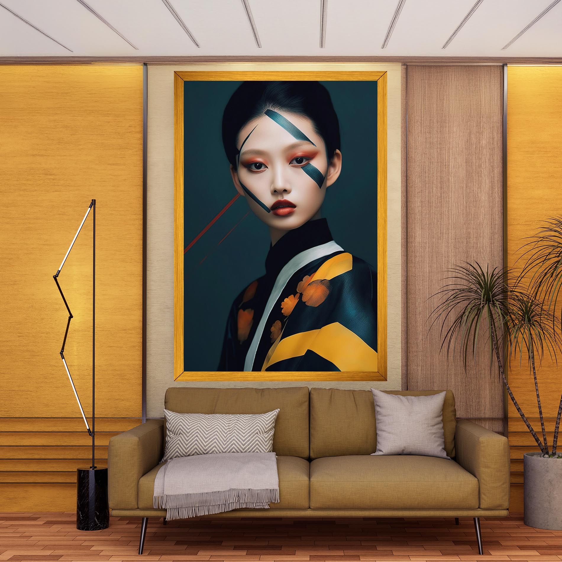 Asian Painted Woman mockup 9