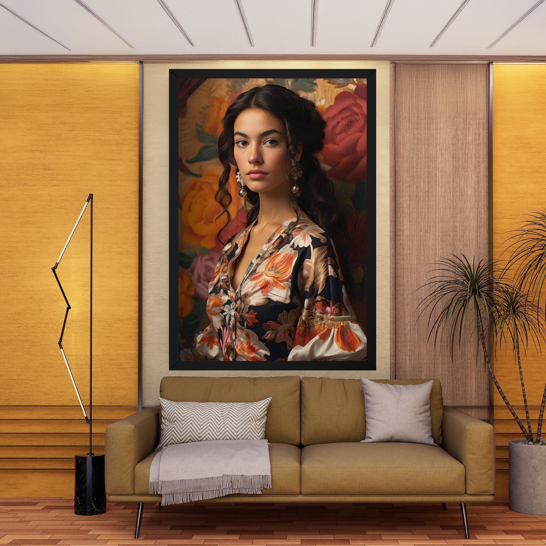 Floral Dress Lady mockup 9