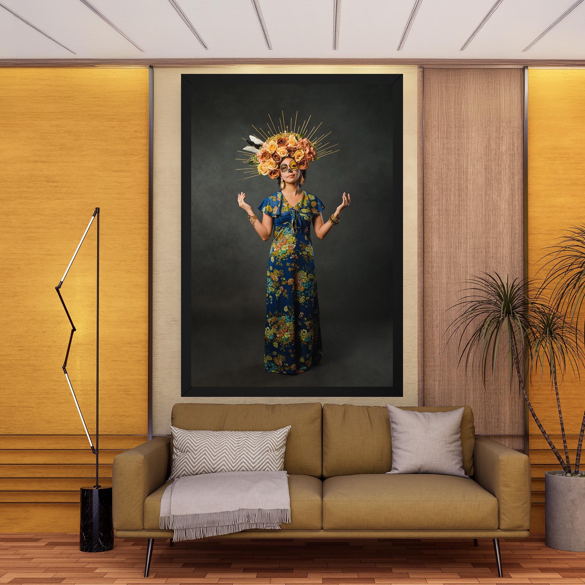 Картина на платно Sugar Skull Makeup mockup 9