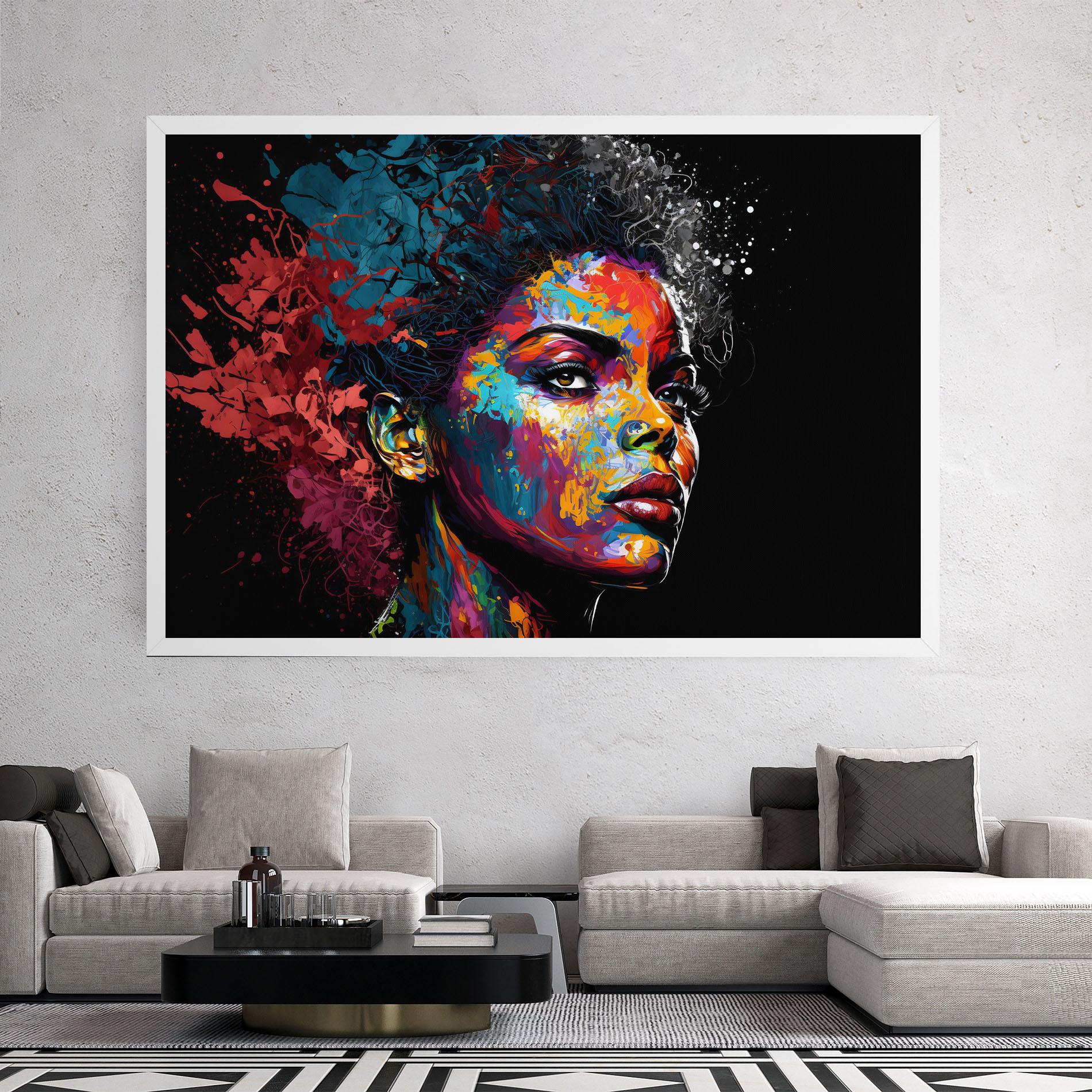 Картина на платно American Woman Splashes mockup 2