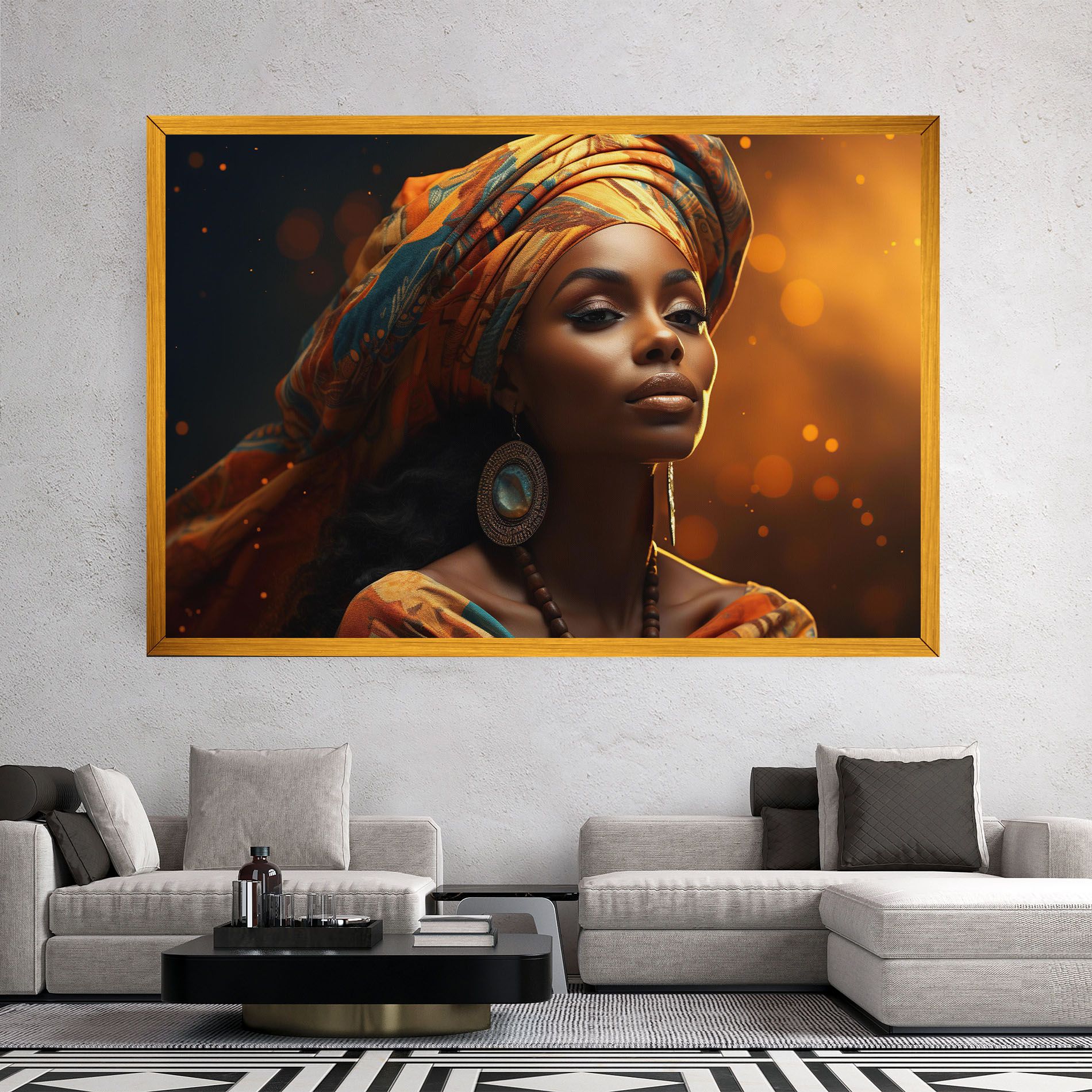 Fashion African Portrait mockup 2
